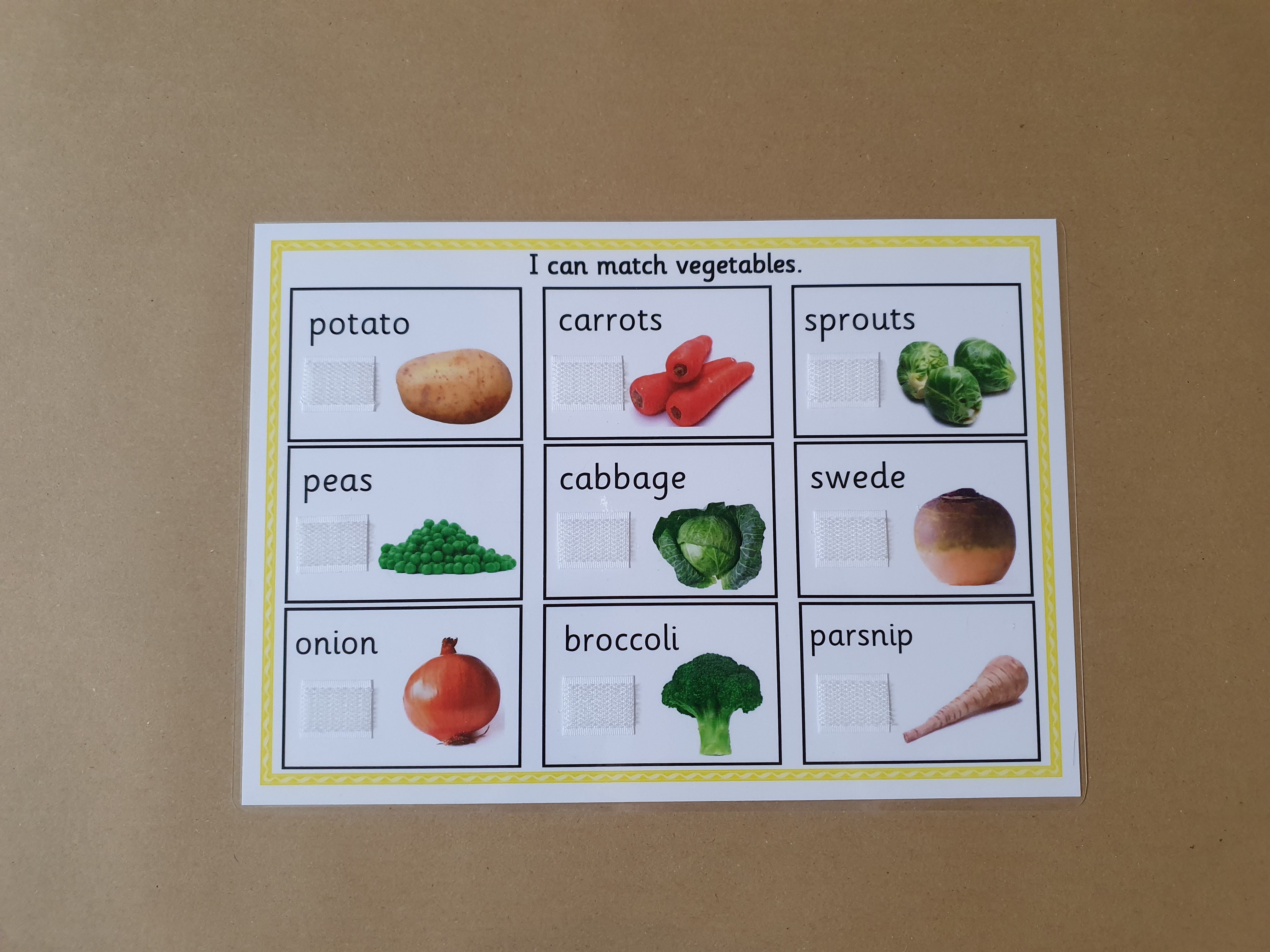 Vegetable Matching Game