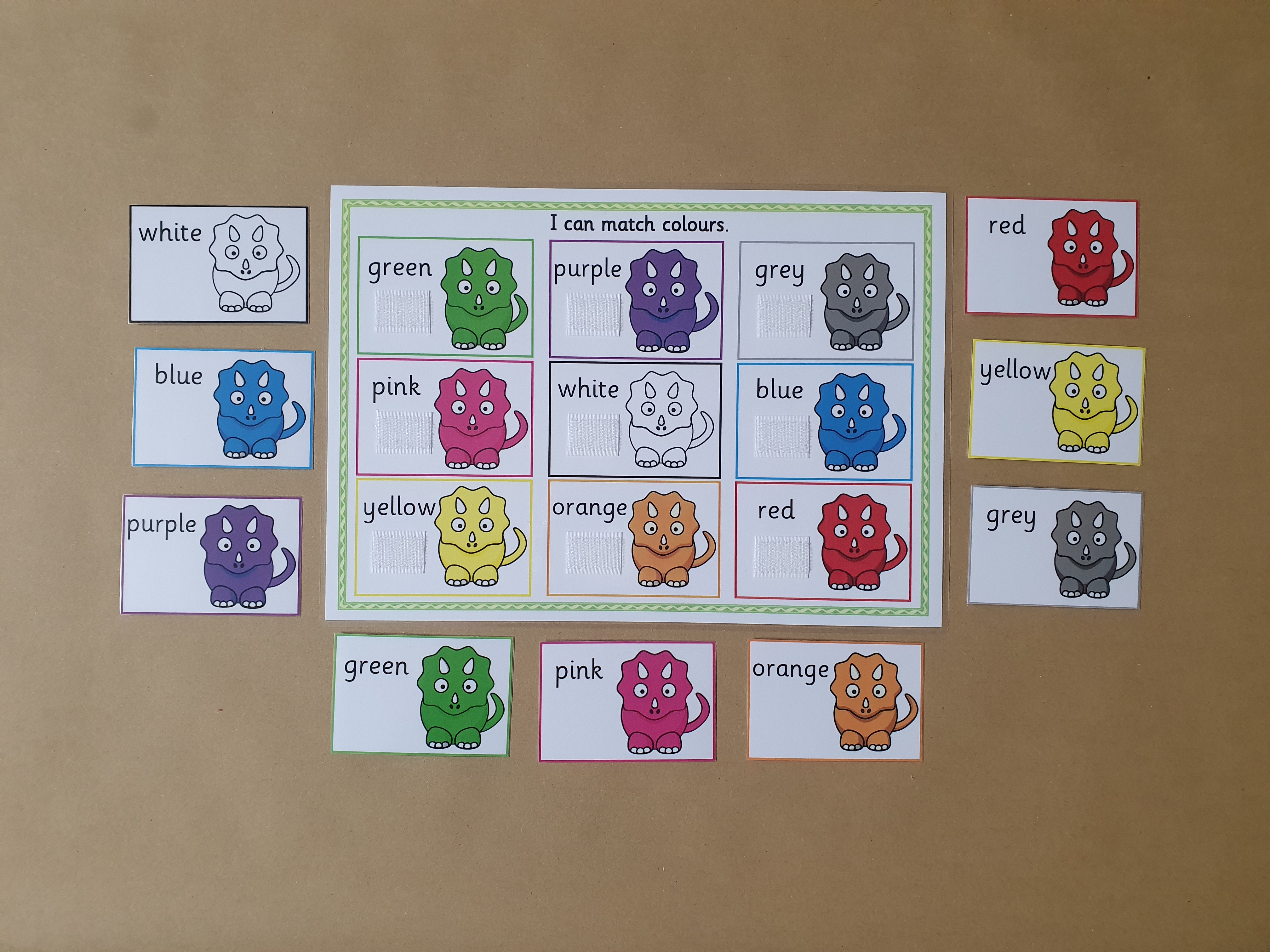Colour Matching Game - Dinosaurs