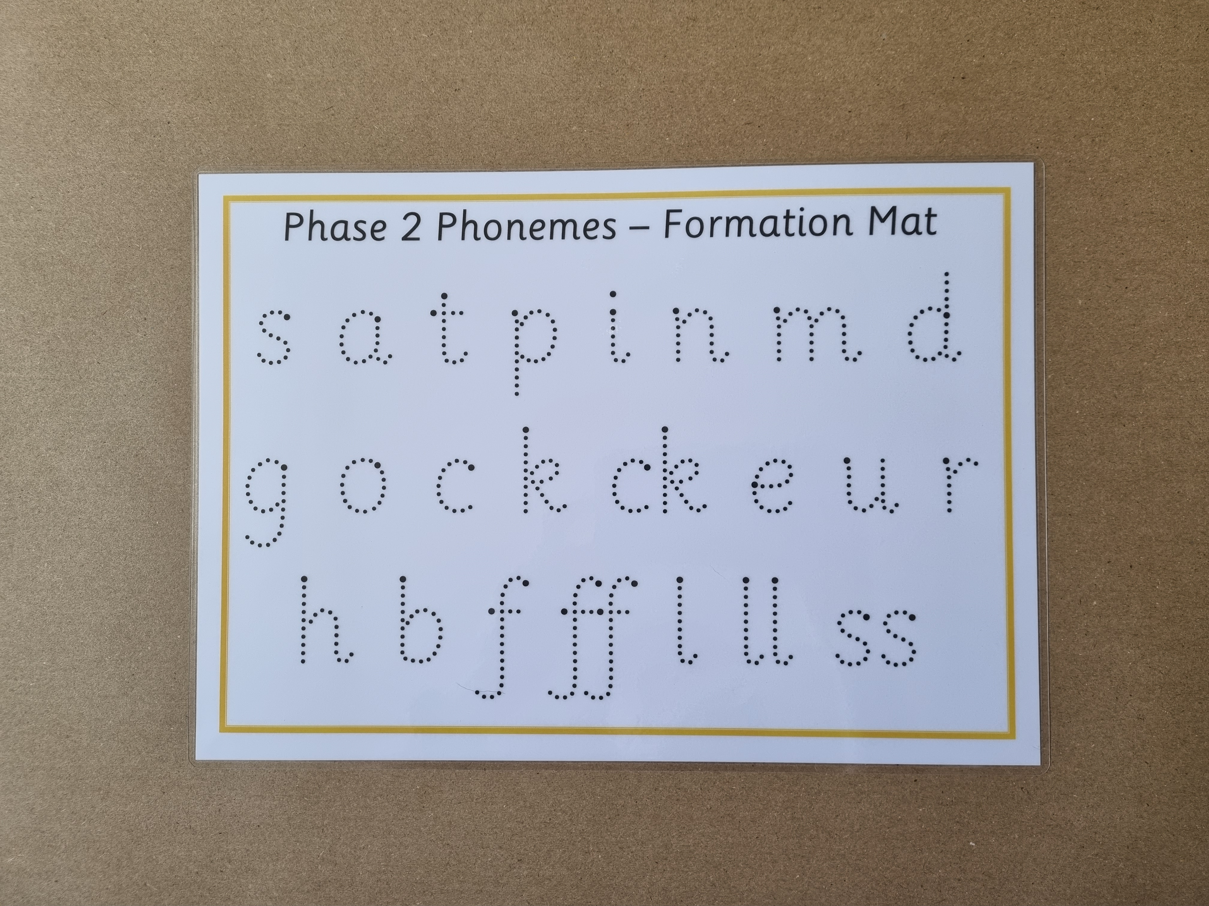 Phase 2 Phonemes Formation Mat 