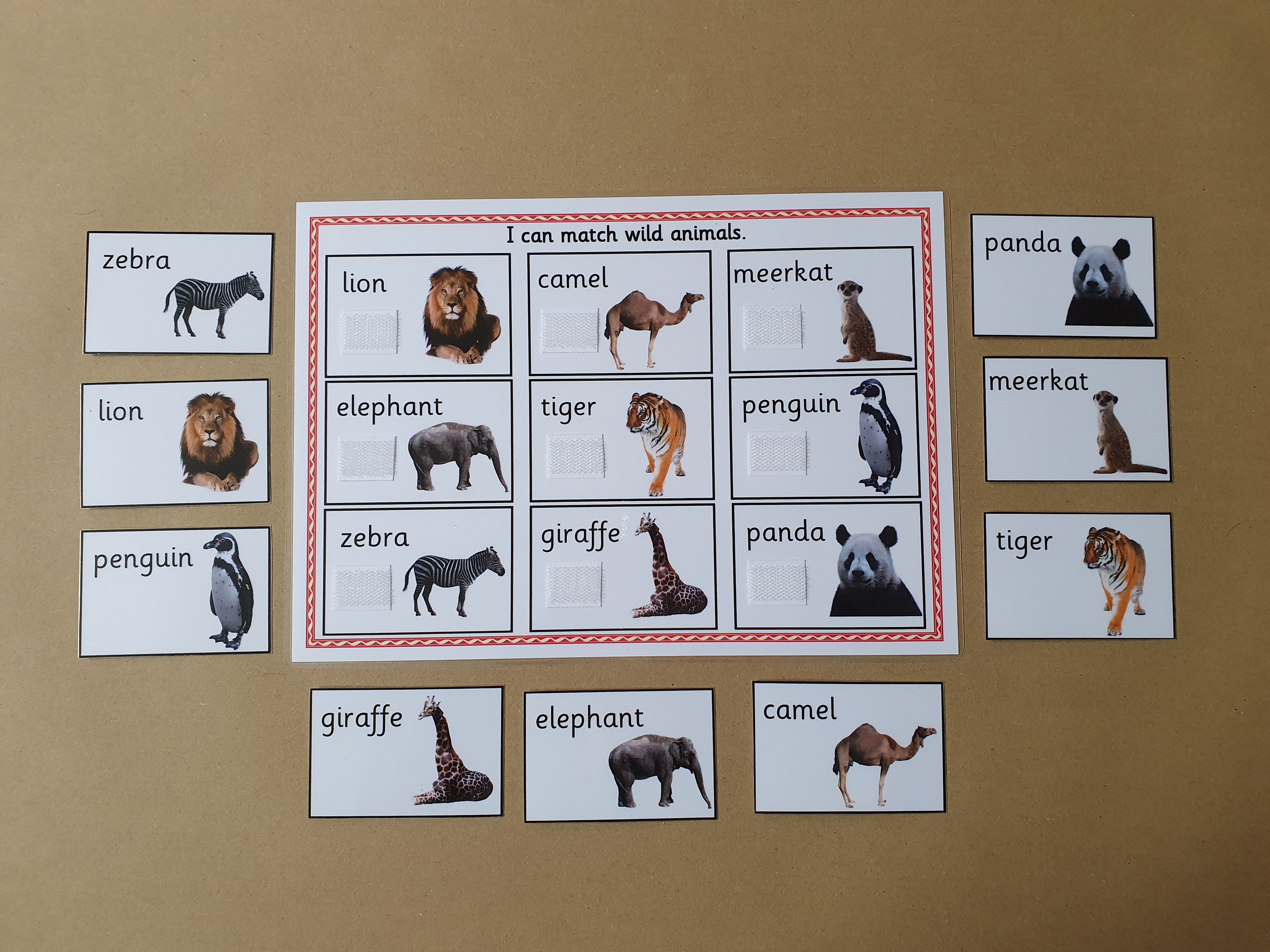 Wild Animals Matching Game