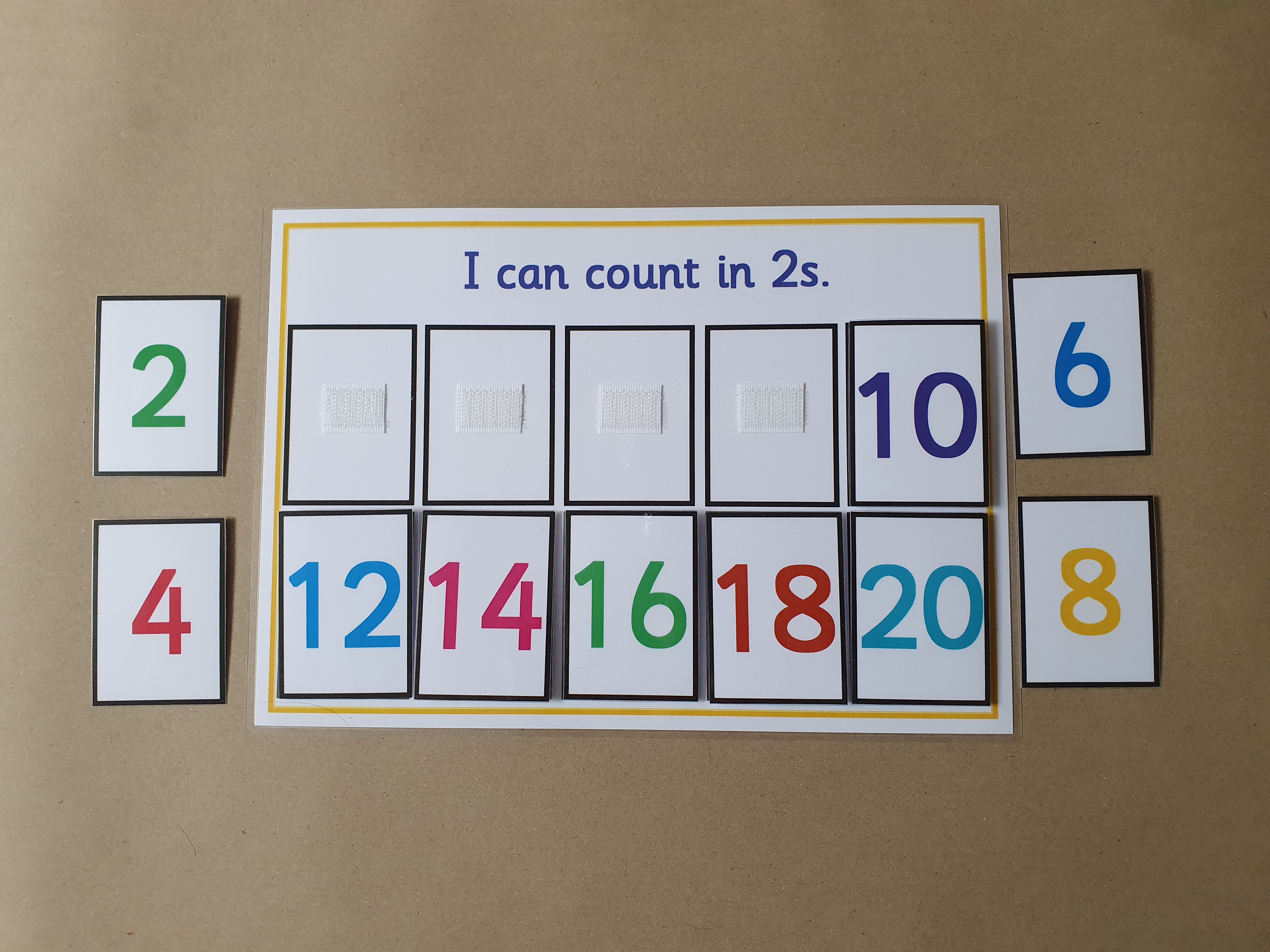 I can count in 2s - ordering game 