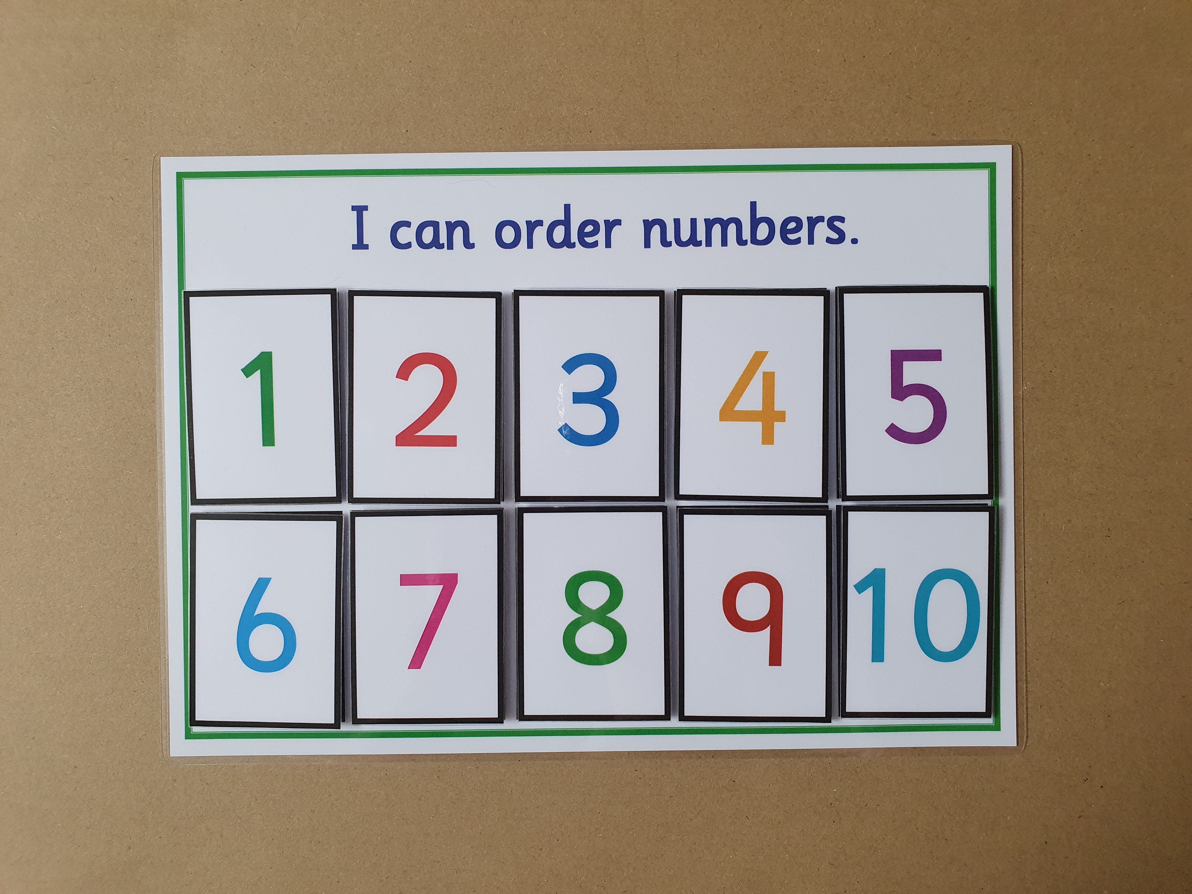 I can order numbers 1-10