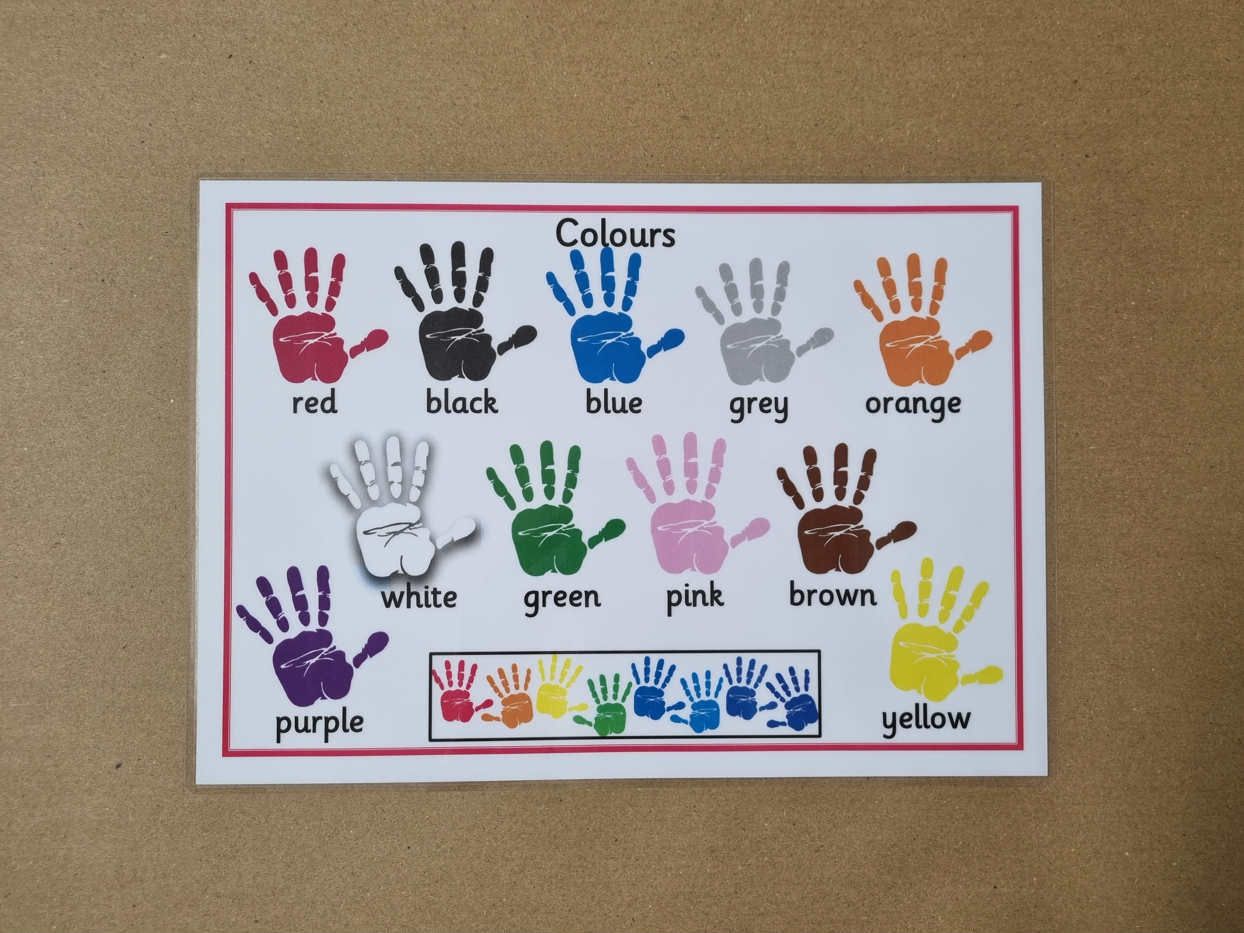 Colours Poster - Handprints 