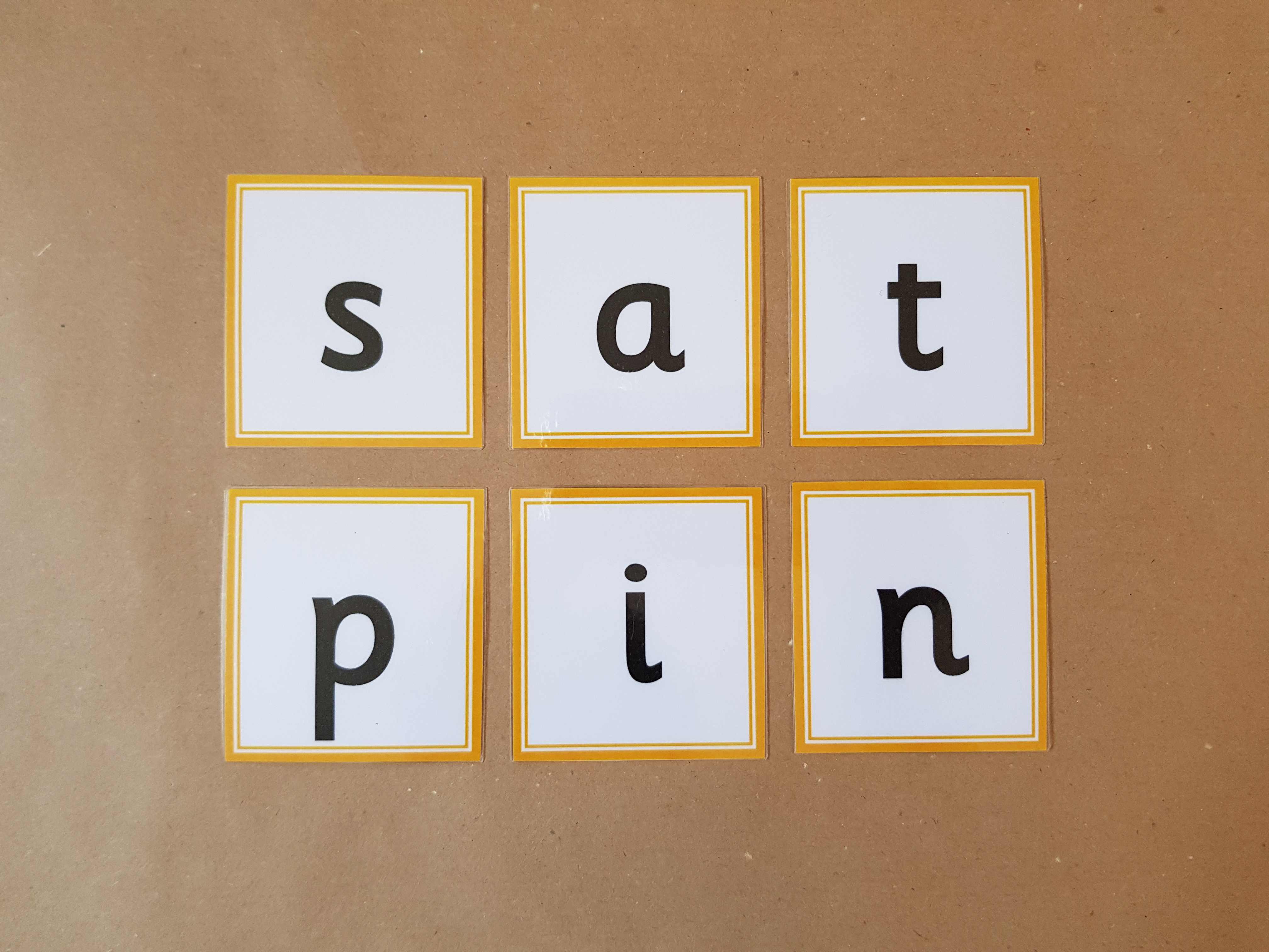 SATPIN Word building activity - Read, Make and Write 