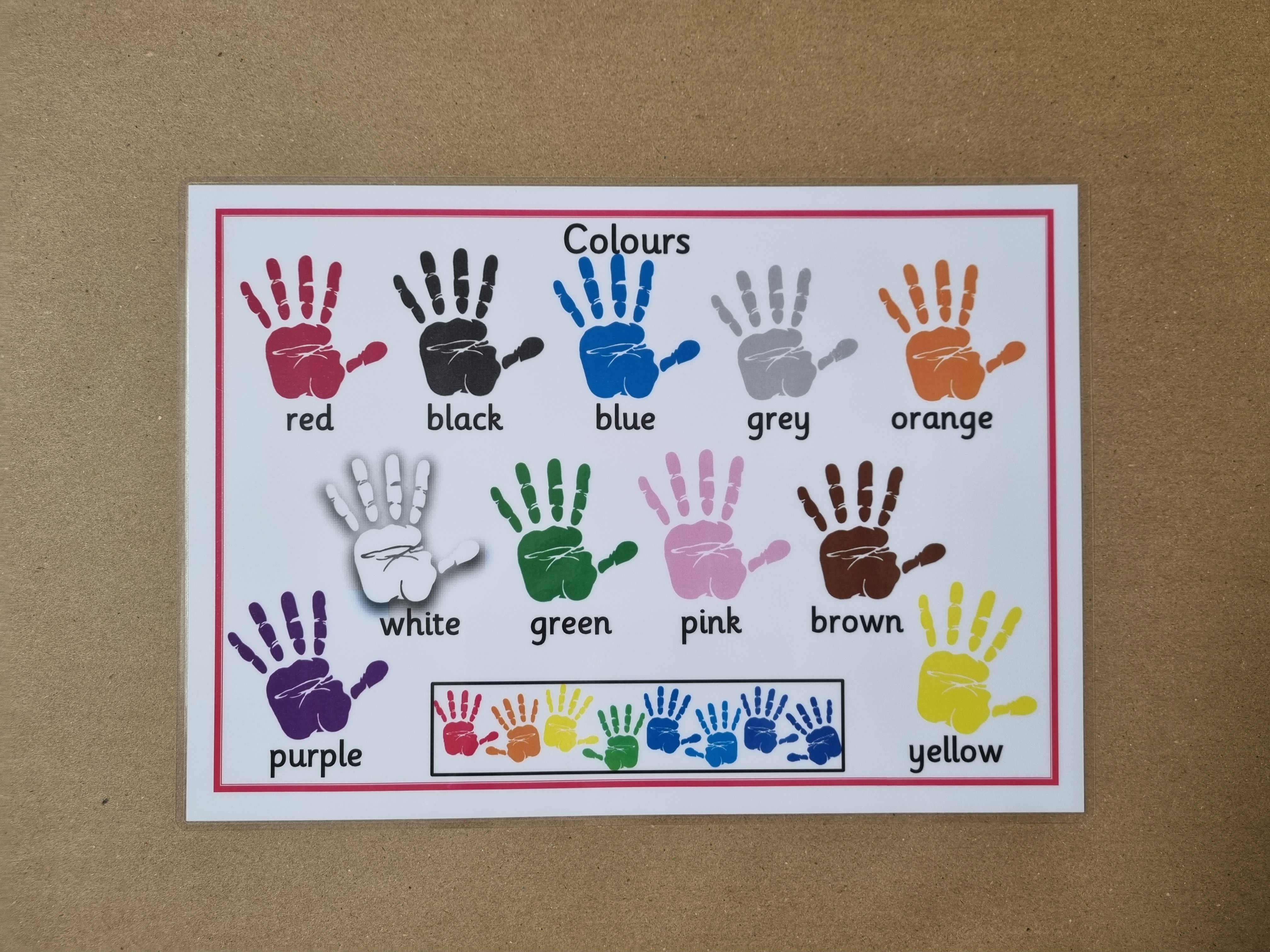 Colours Poster - Handprints 