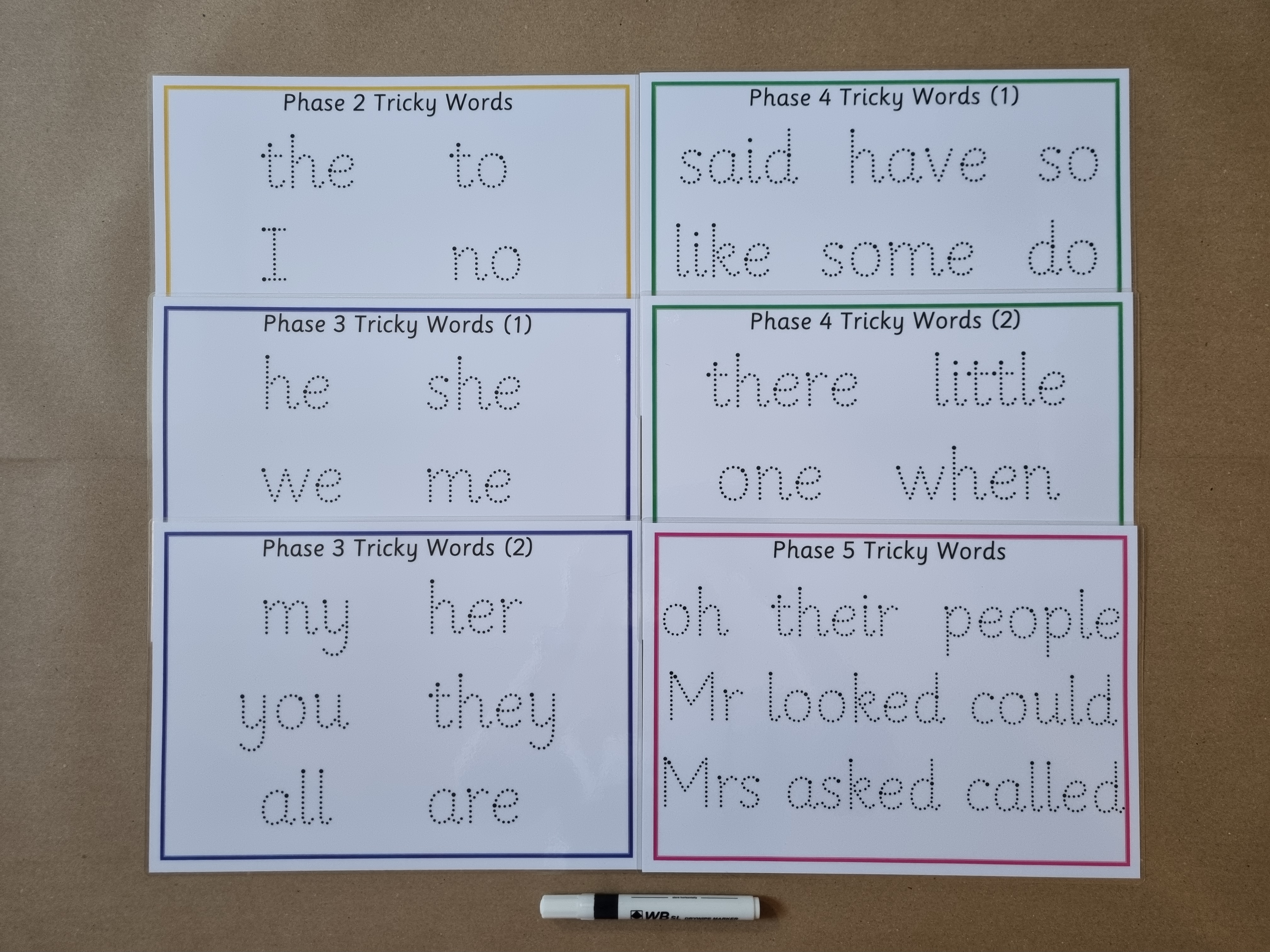 Tricky Words Formation Mats