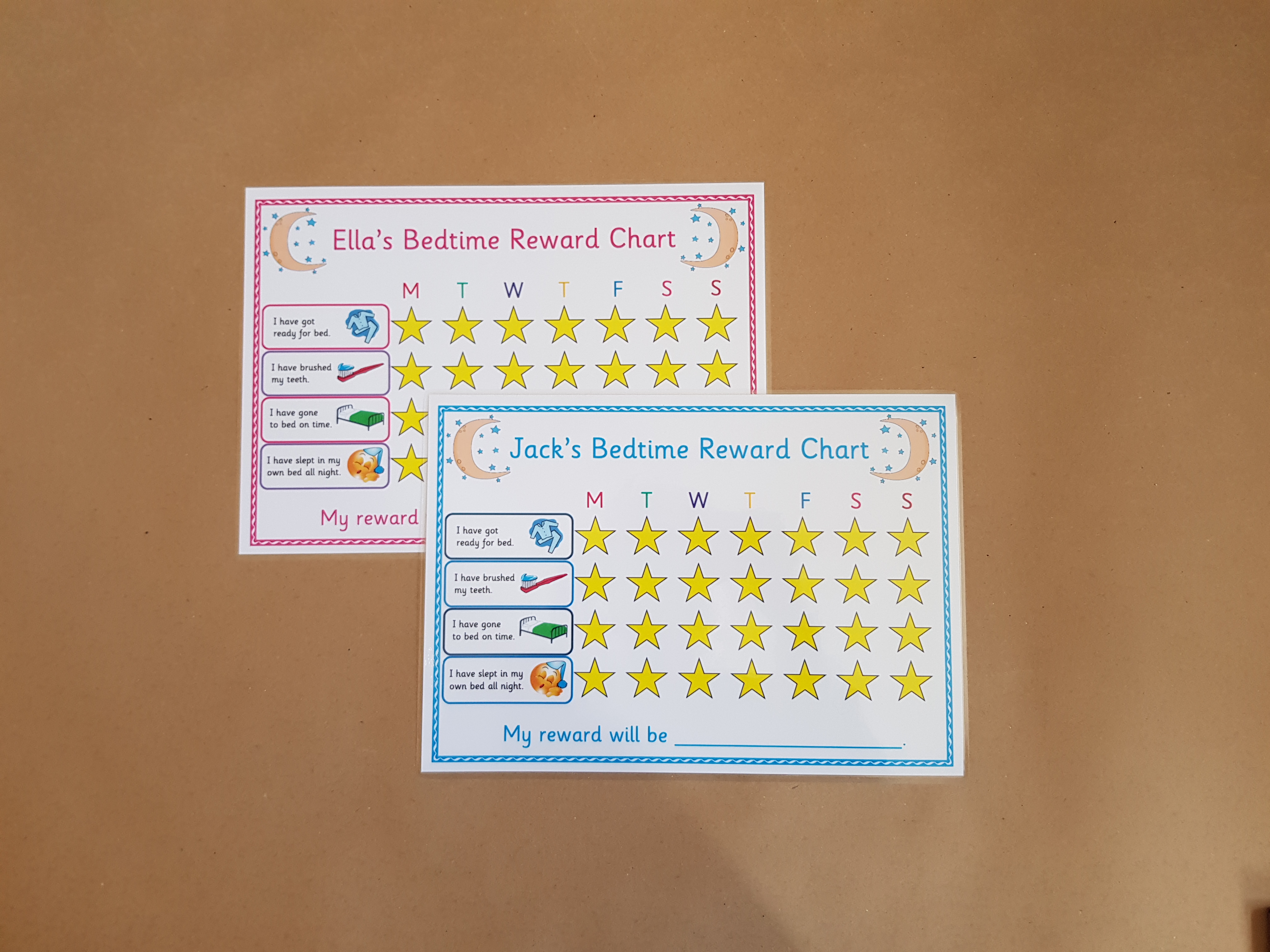 Bedtime Reward Chart and dry wipe pen