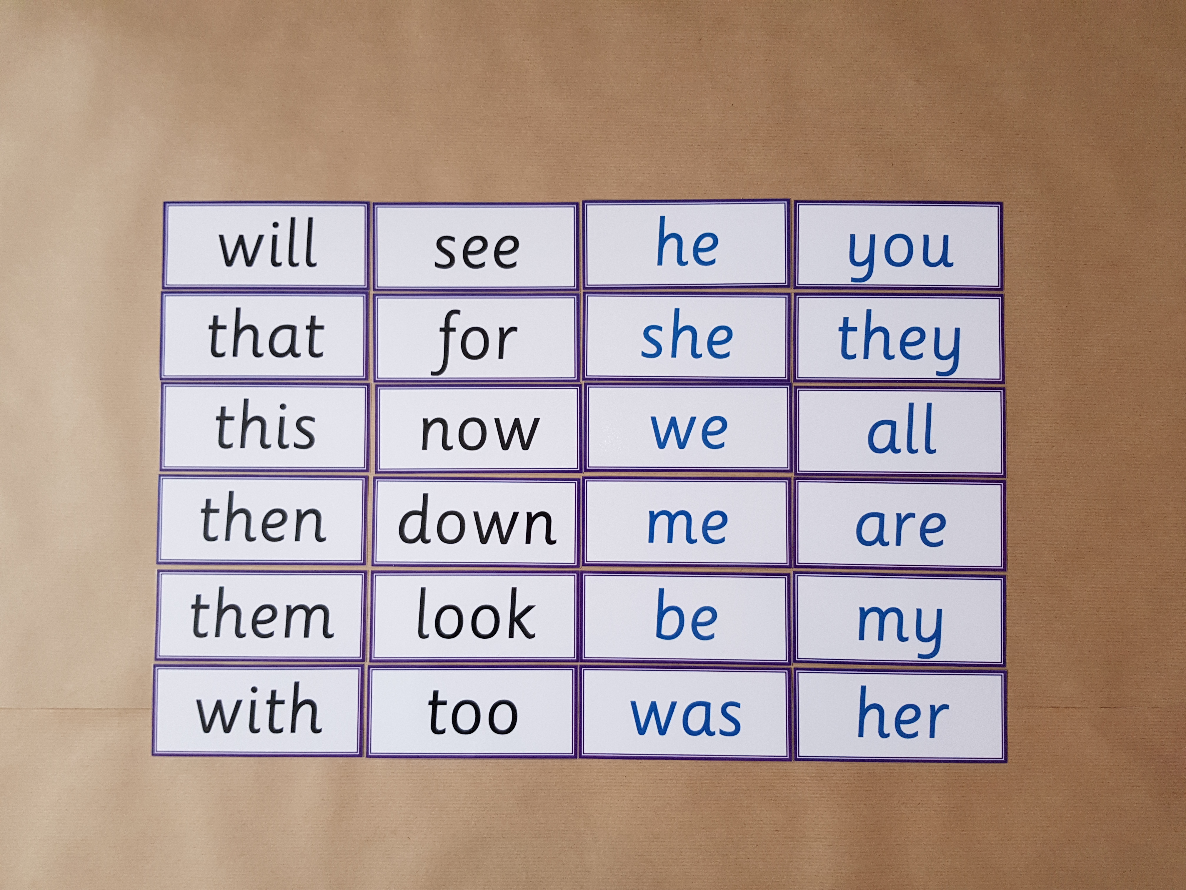 Phase 3 Words - Flash cards