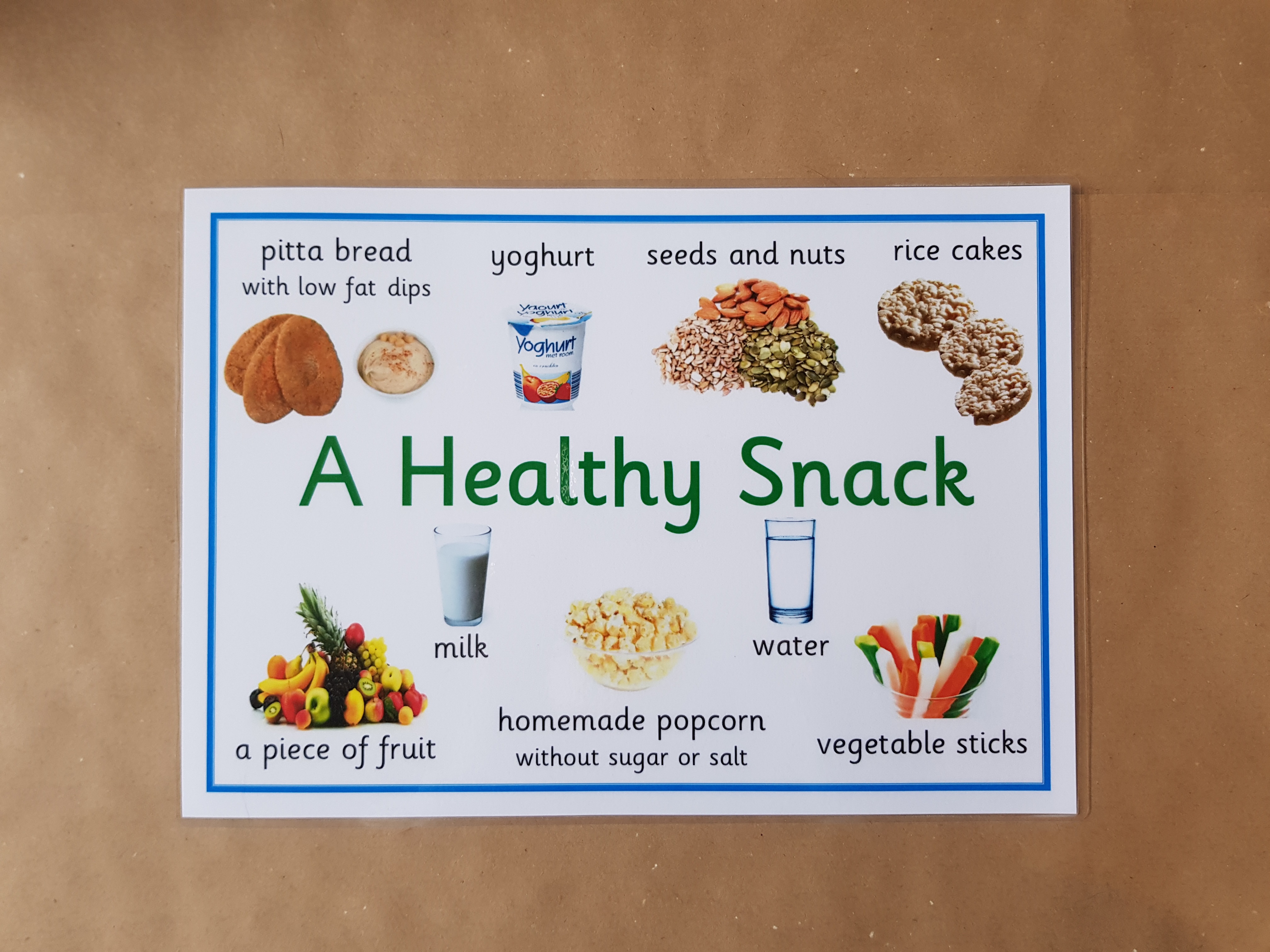 A Healthy Snack - A4 poster 