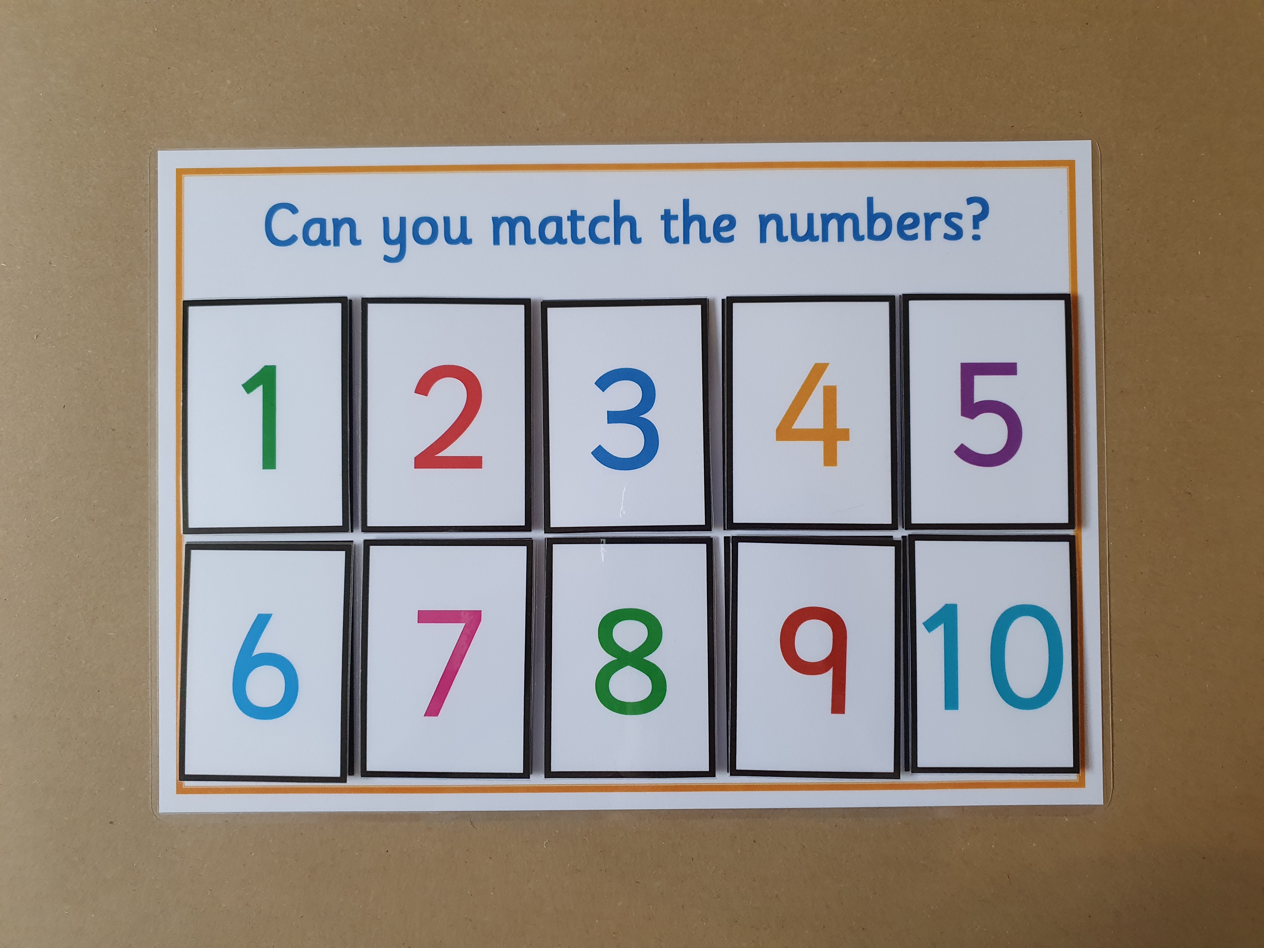 Number Matching Game