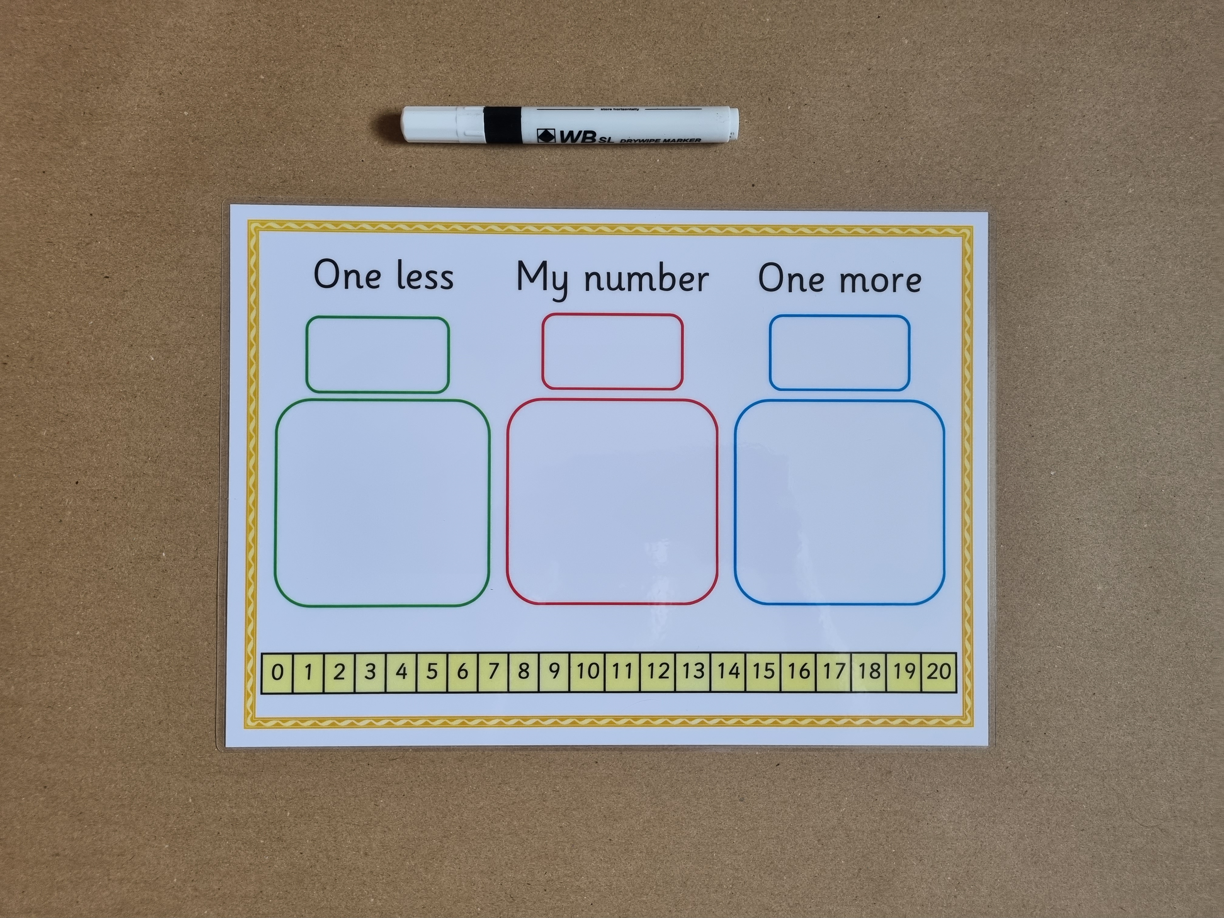 One more, one less - numbers up to 20