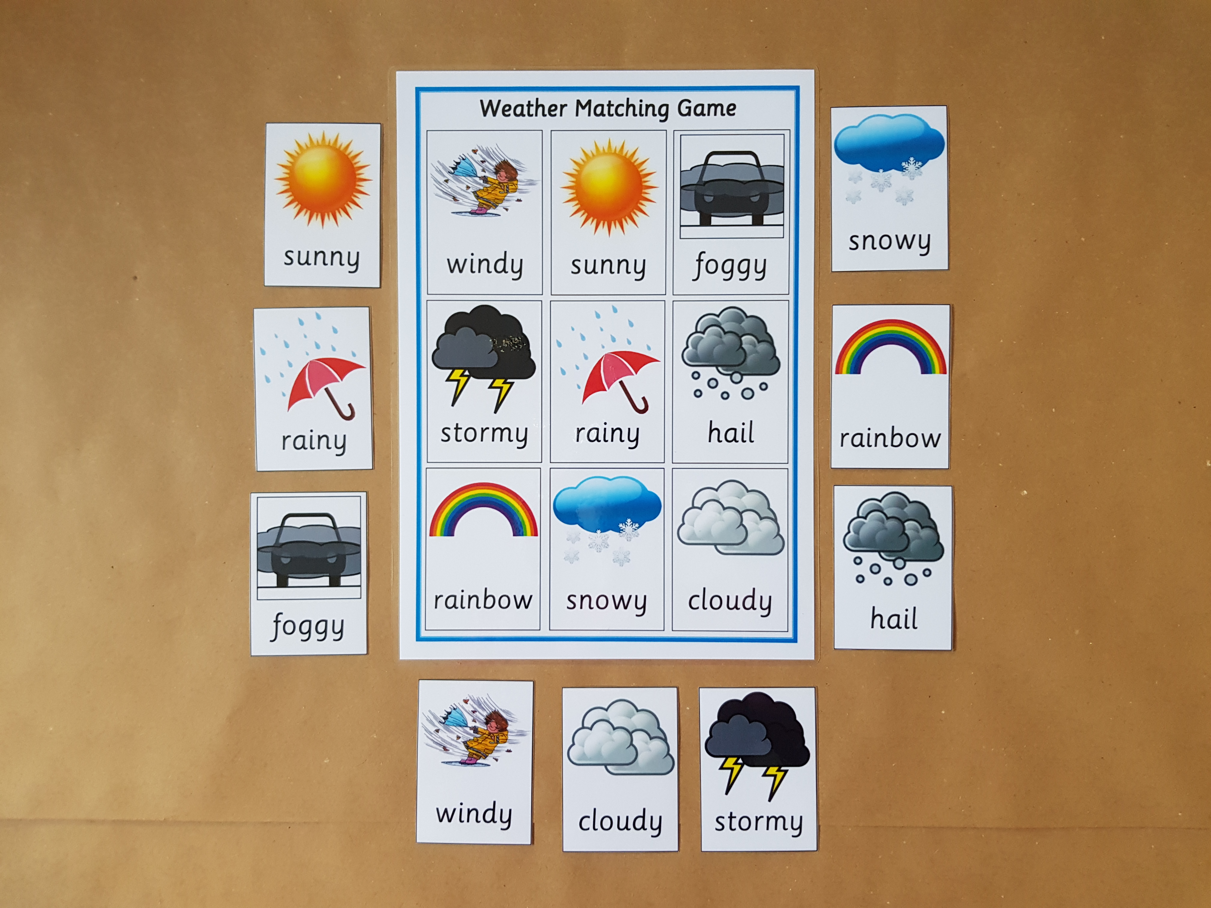 Weather Matching Game