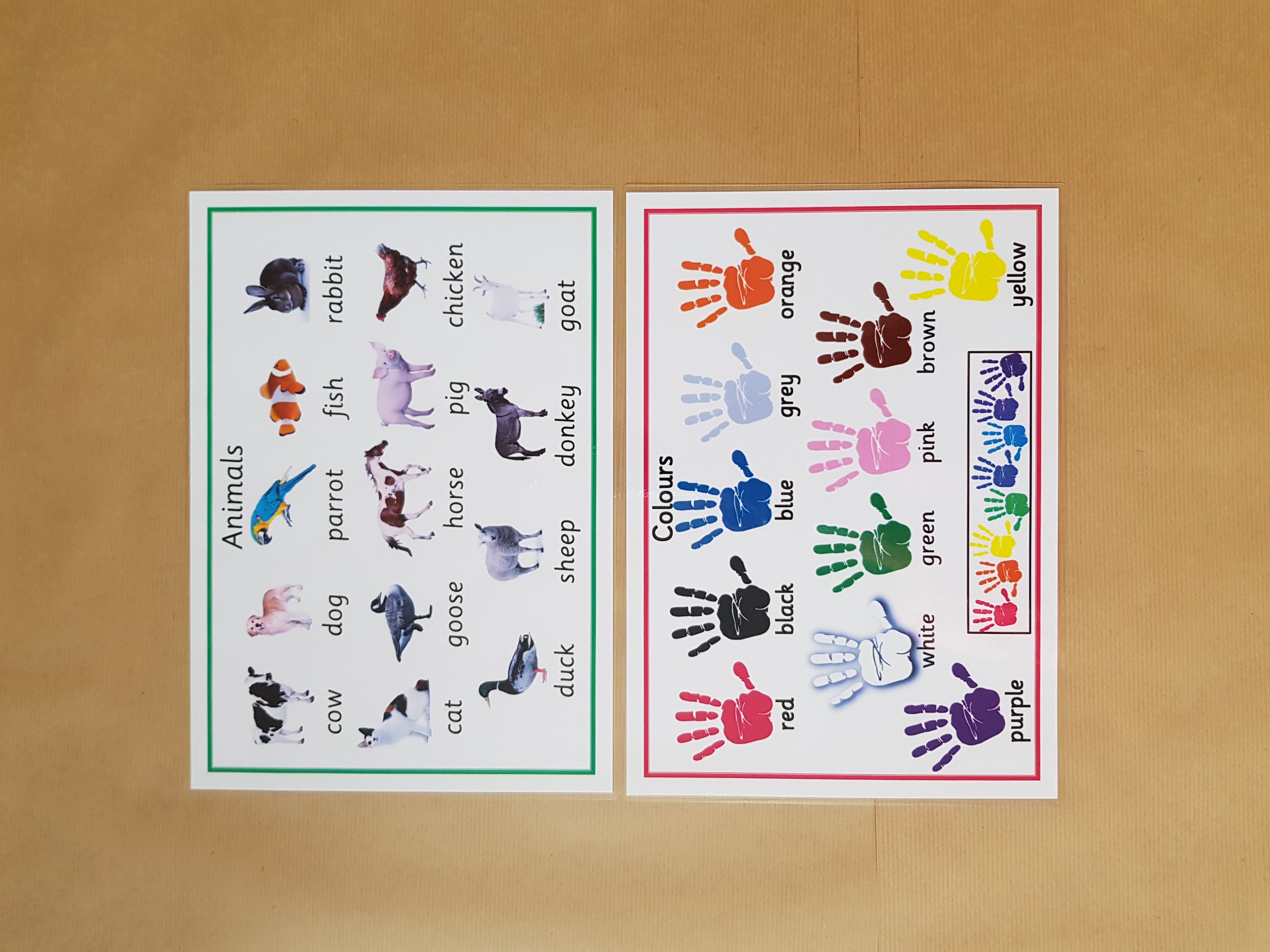 Early Learning poster bundle  - 7 Laminated A4 posters