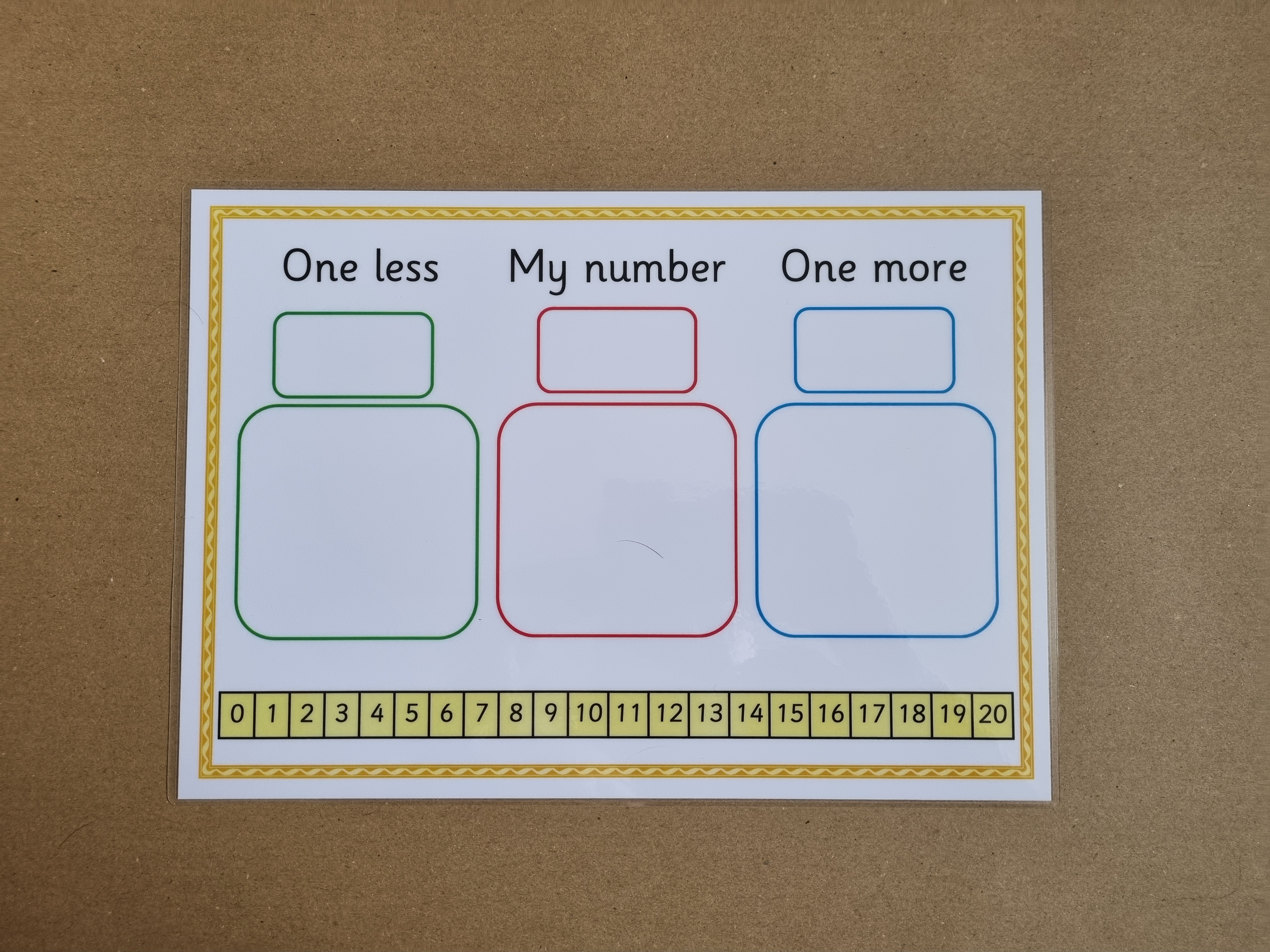 One more, one less - numbers up to 20