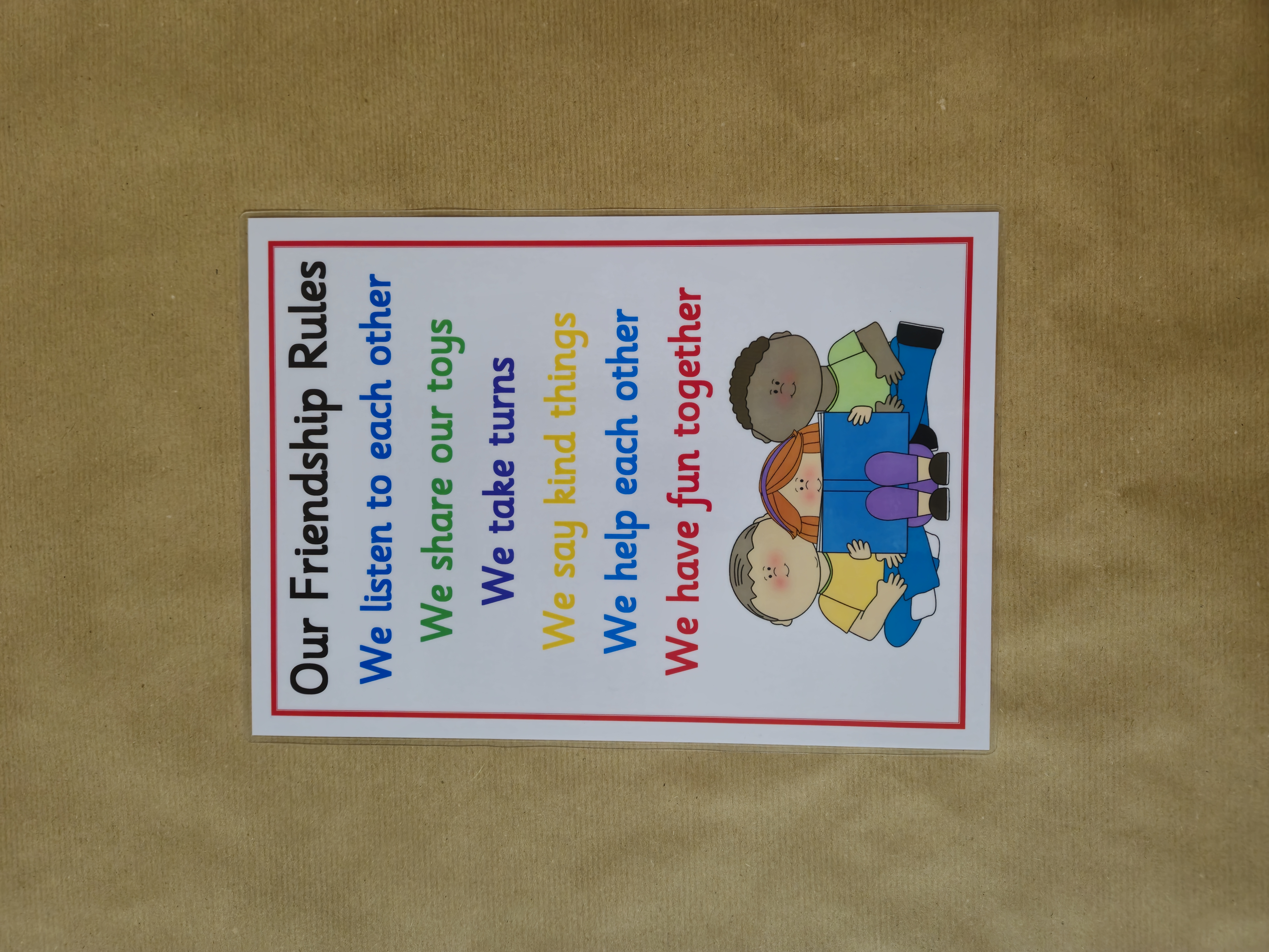 Friendship Rules Poster 