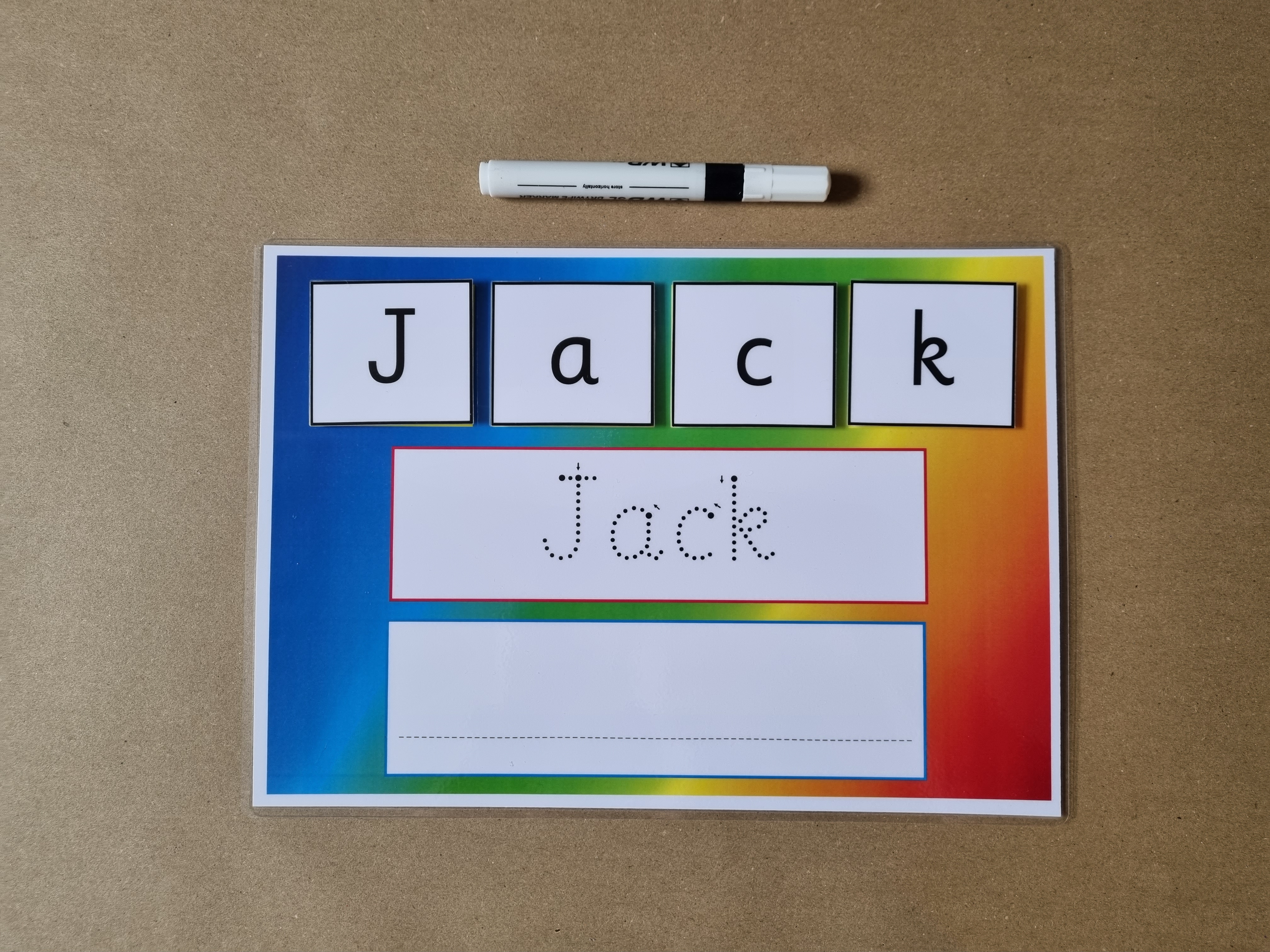 Write and Spell Name card 