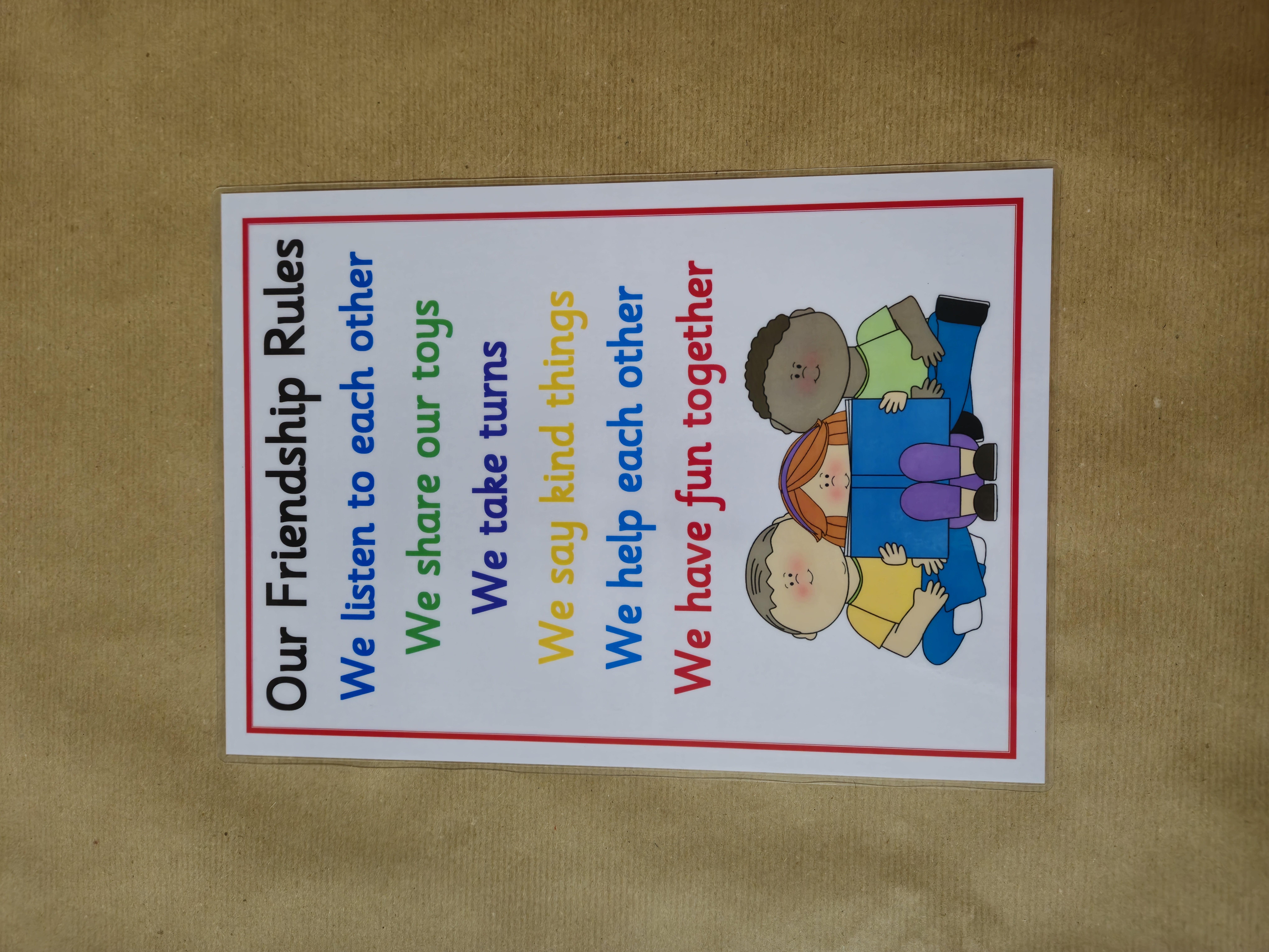 Friendship Rules Poster 