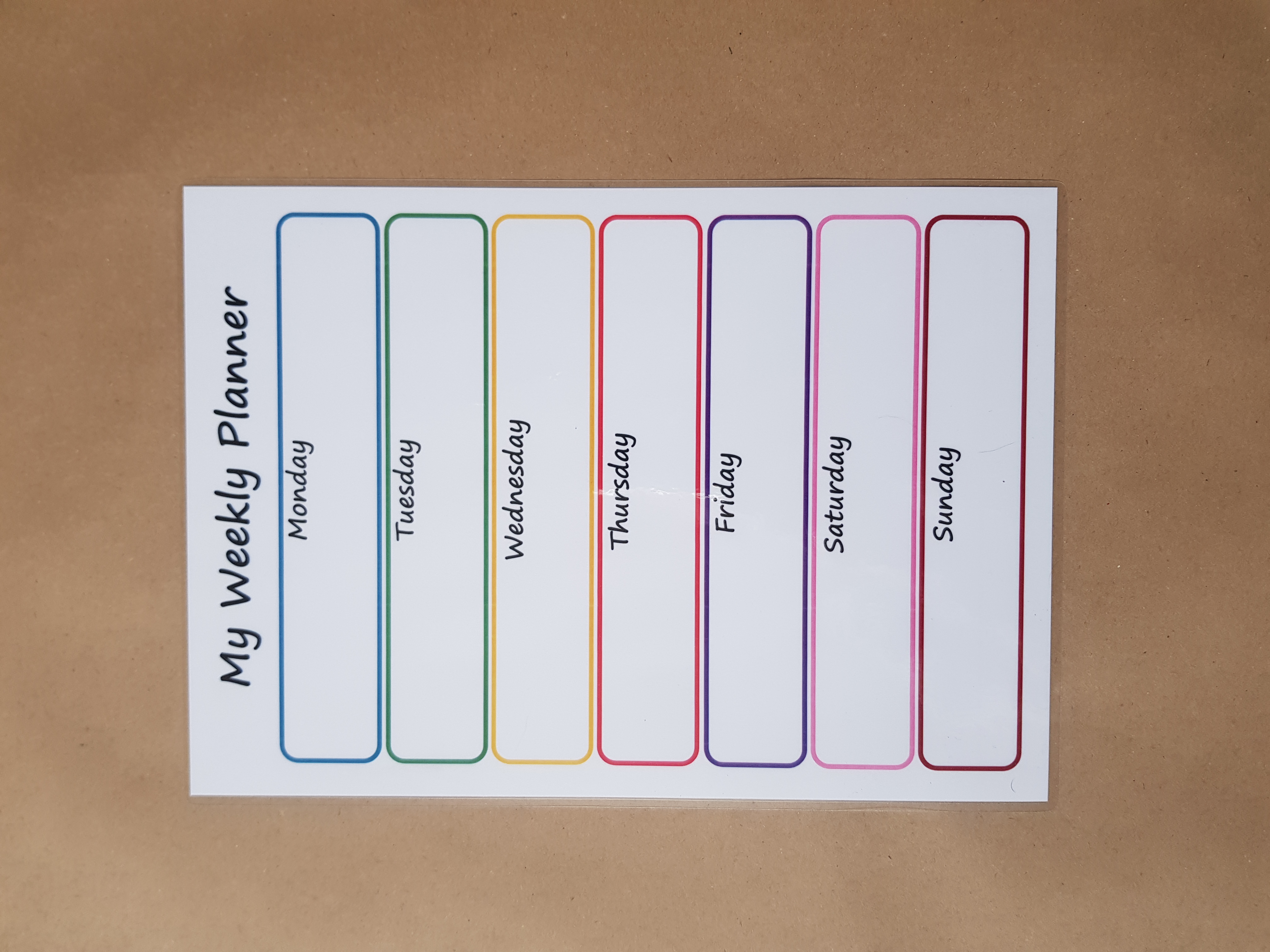 My Weekly Planner (portrait design)