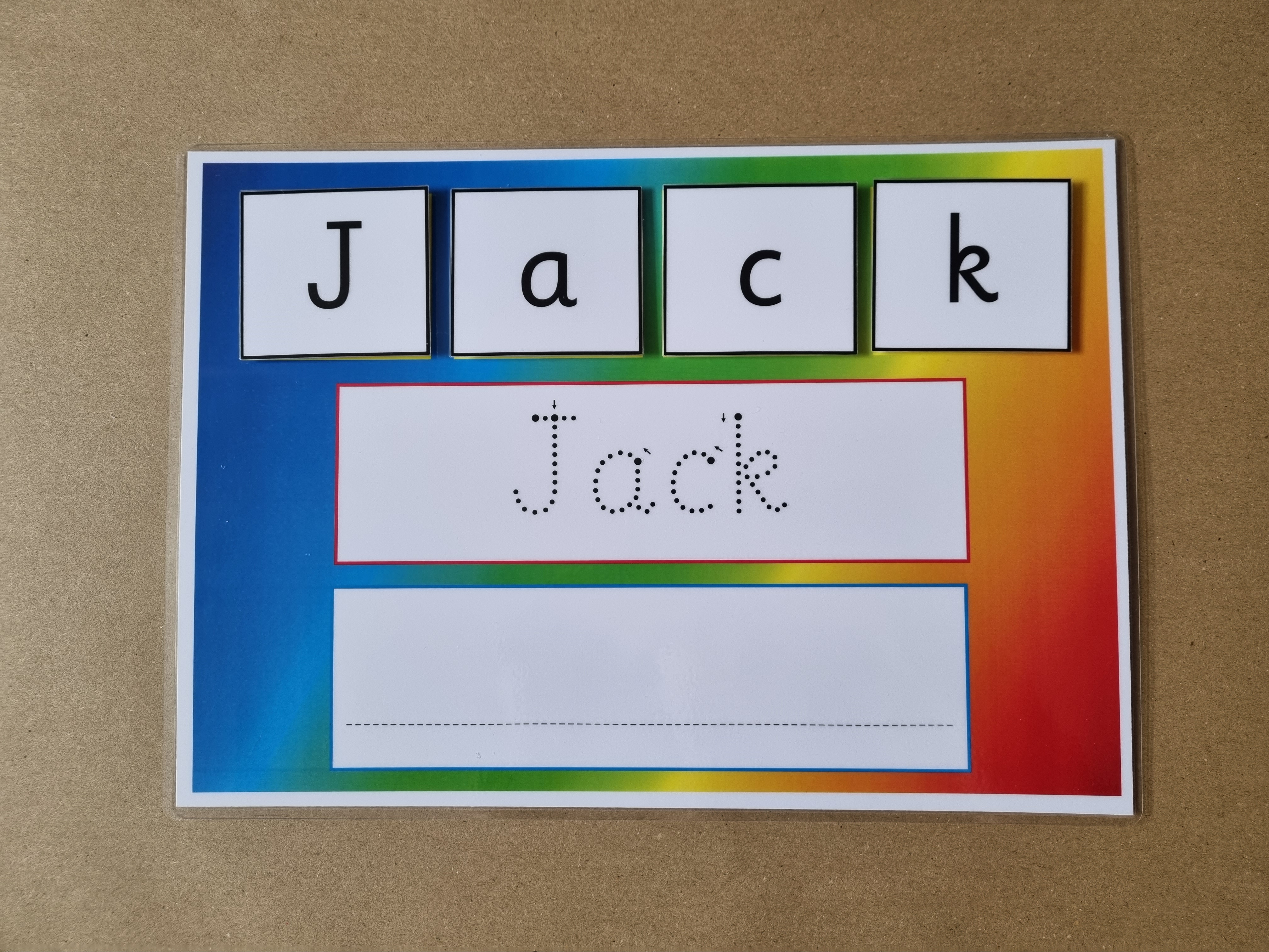 Personalised Name Card Bundle - Bright colourful design