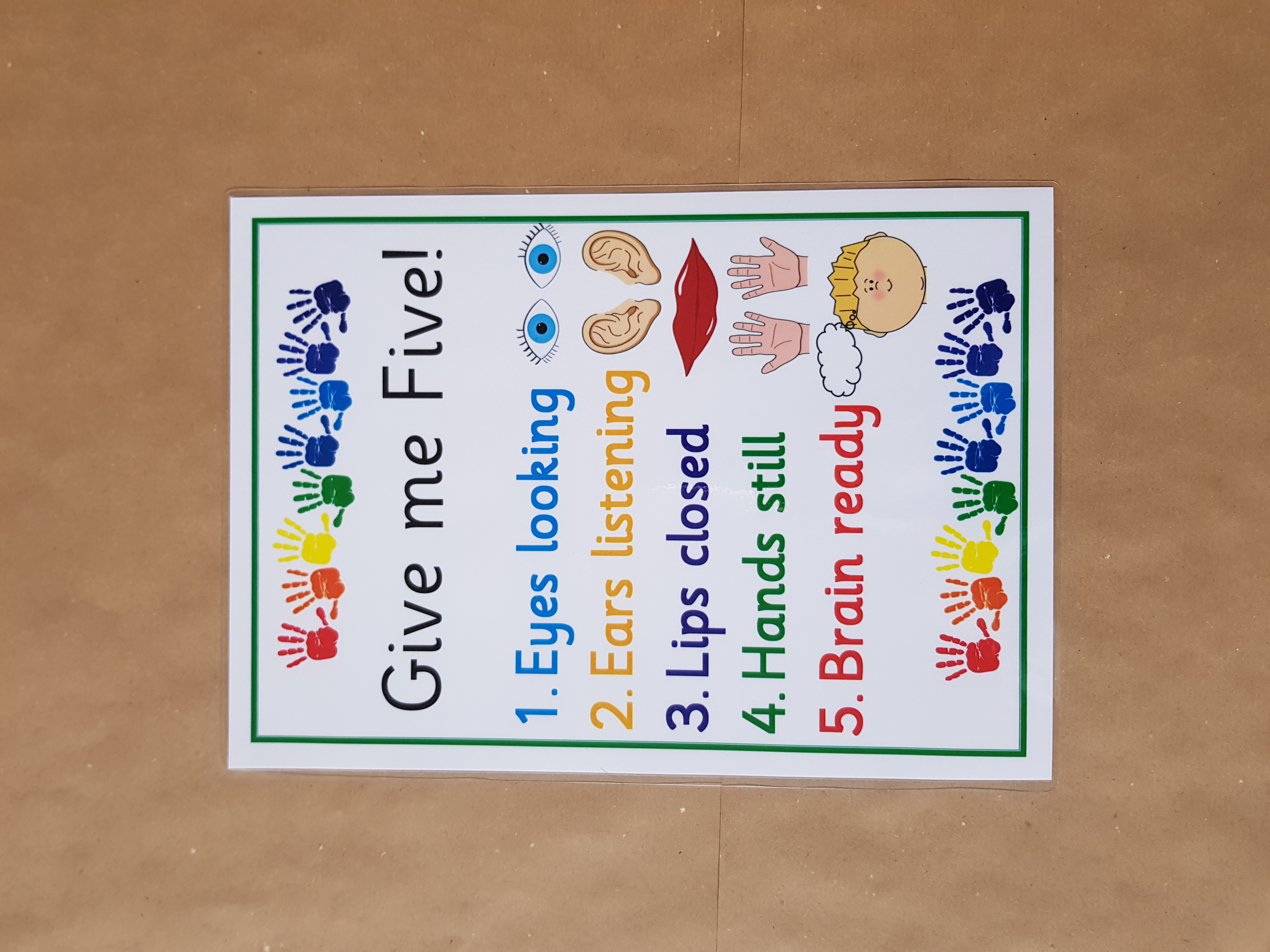 Give me Five - A4 poster 