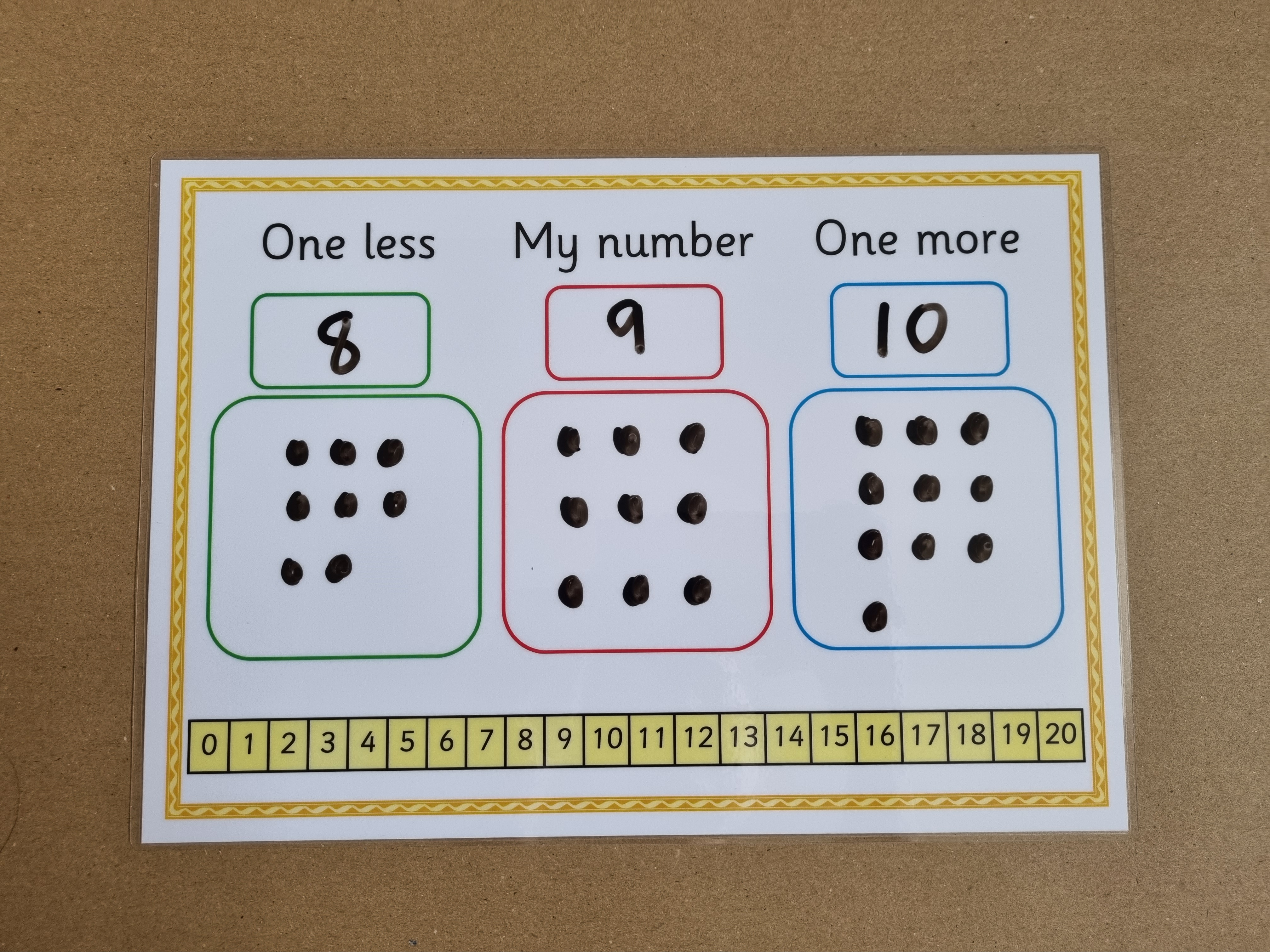 One more, one less - numbers up to 20