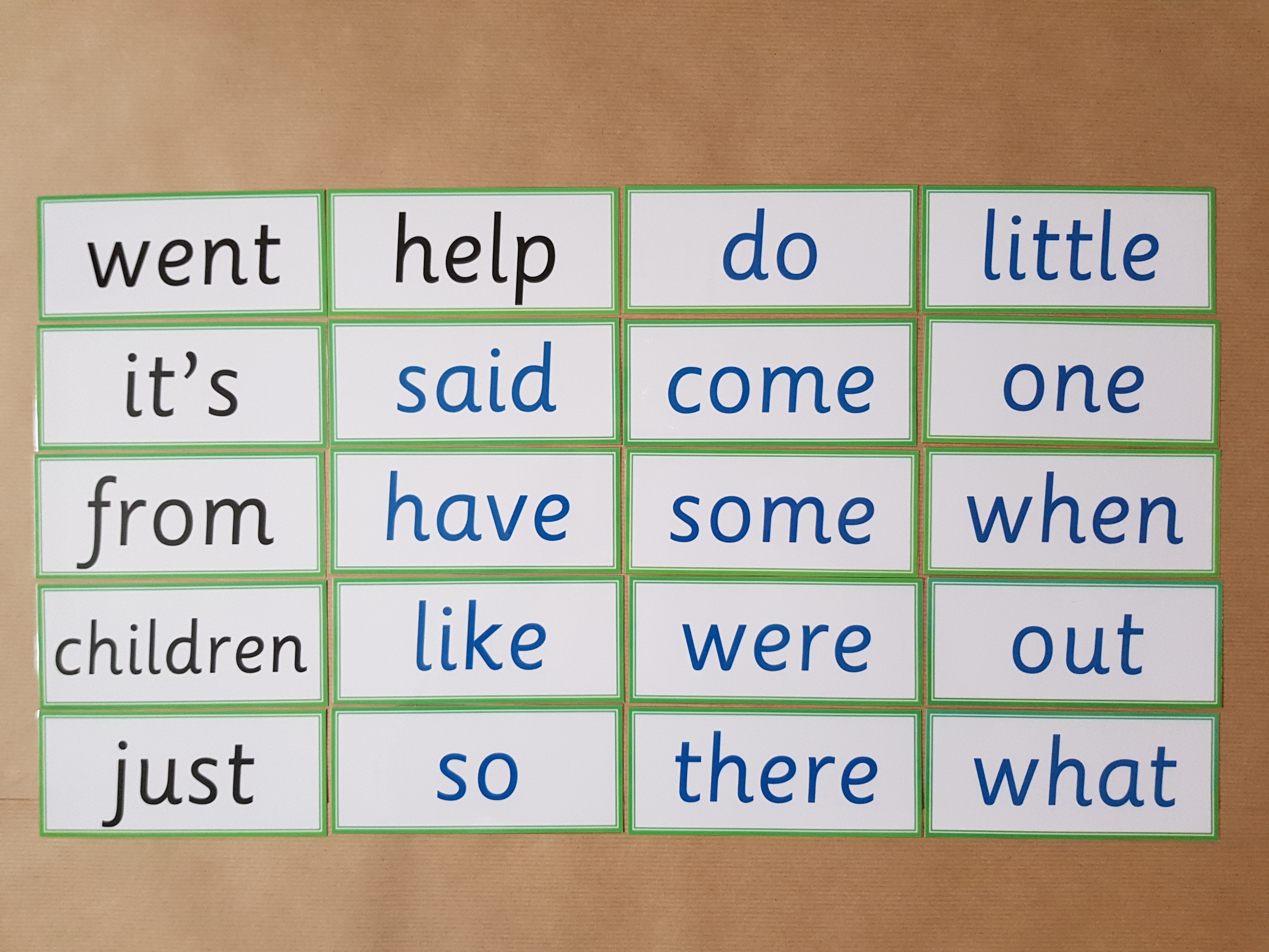 Phase 4 Words - Flash cards