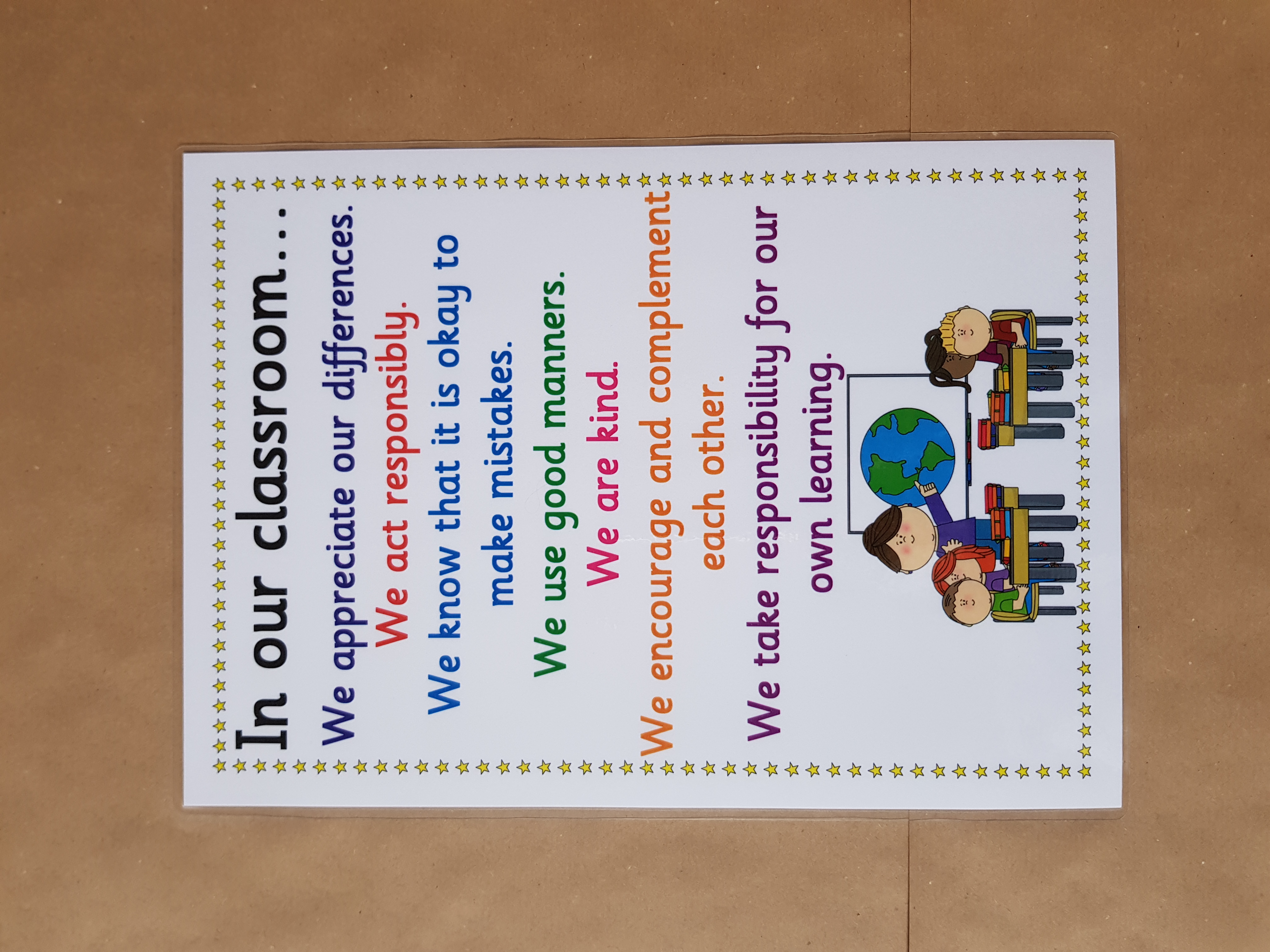 In Our Classroom - A4 poster 