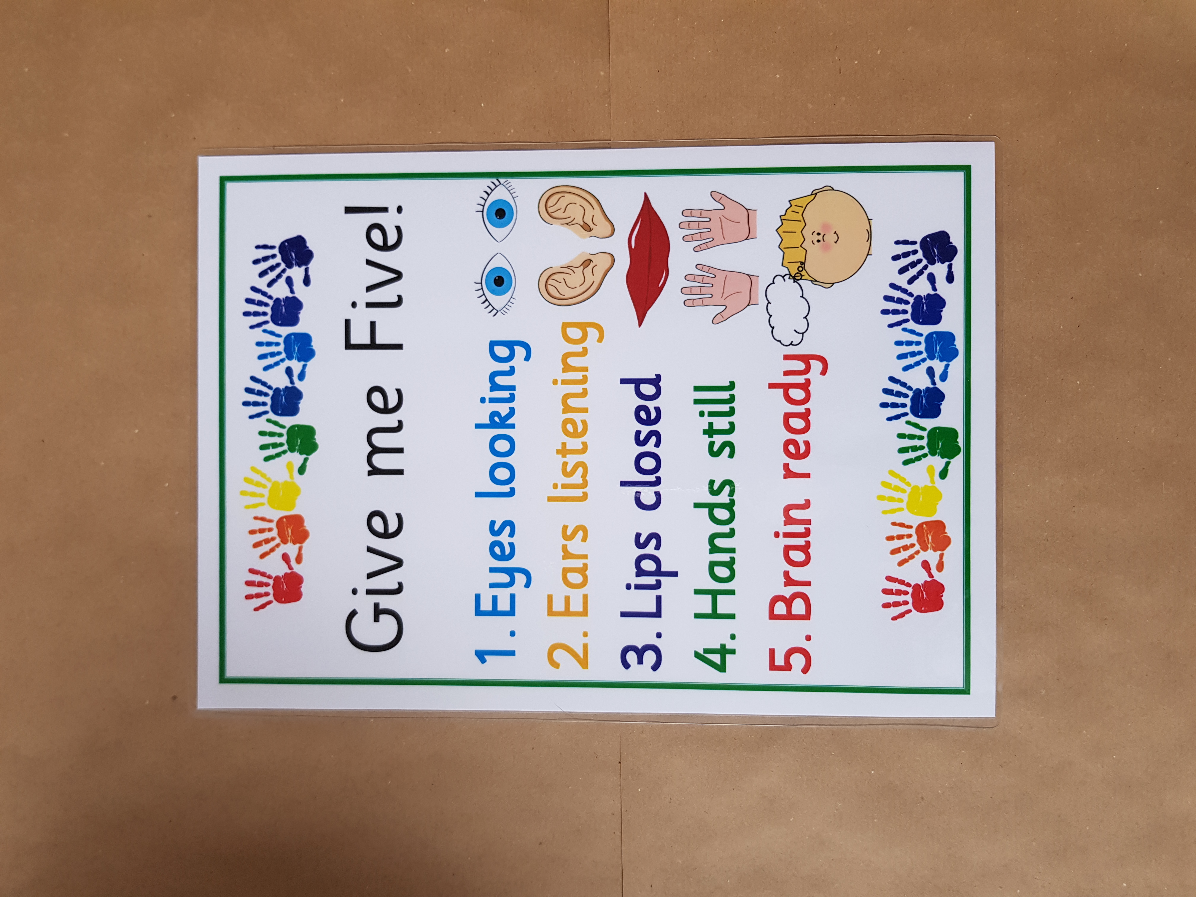 Give me Five - A4 poster 