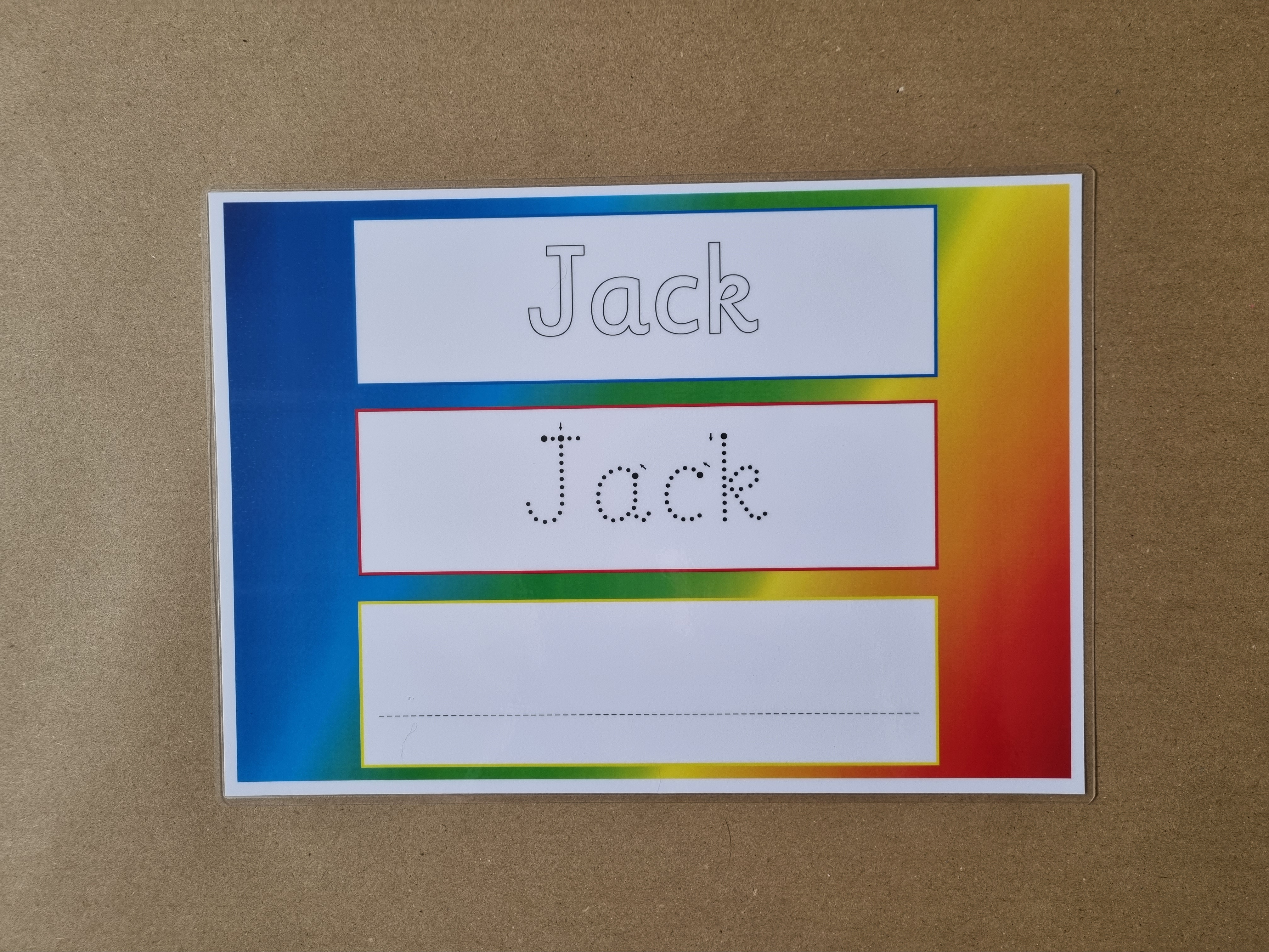 Personalised Name Card Bundle - Bright colourful design
