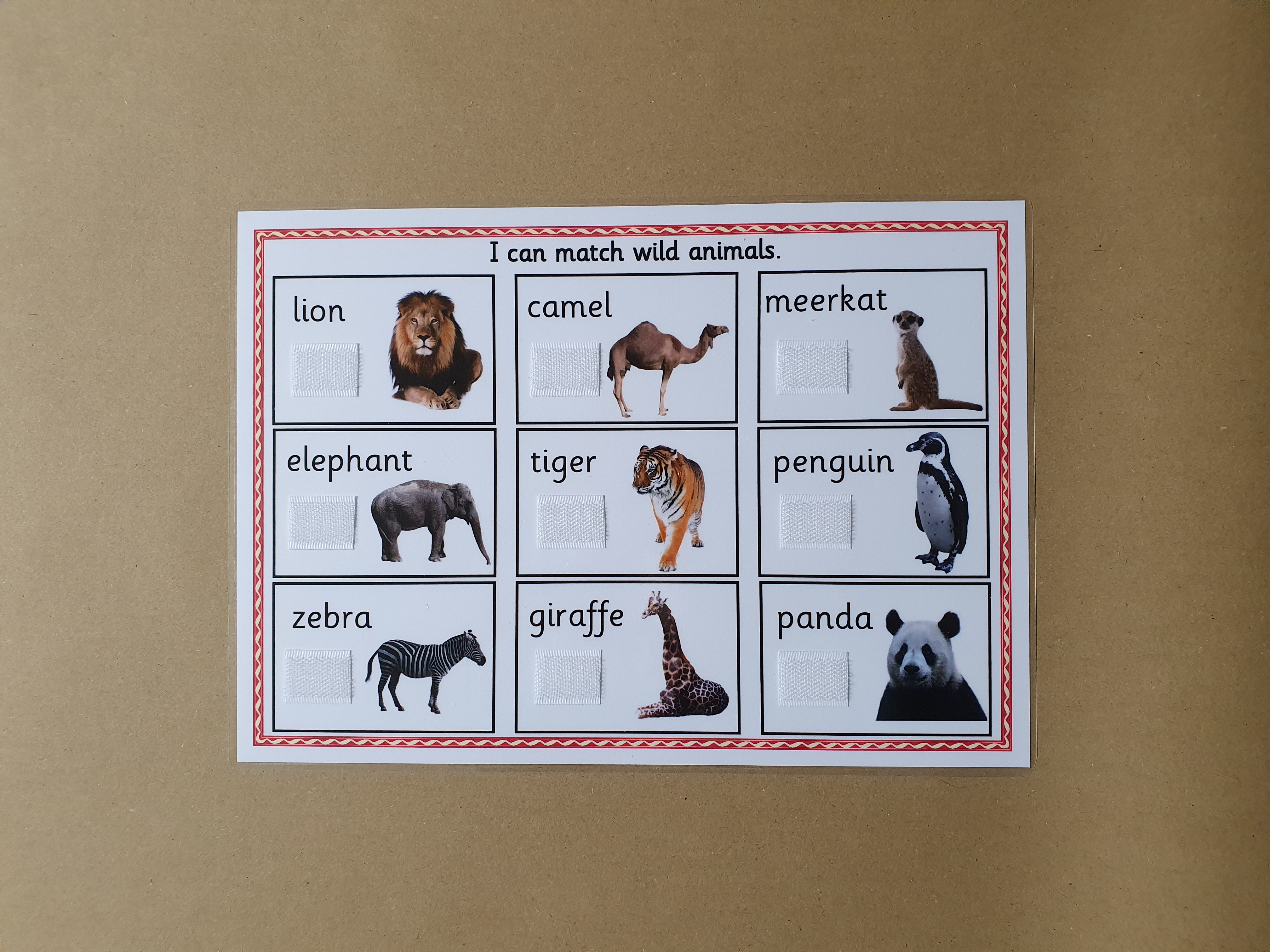 Wild Animals Matching Game