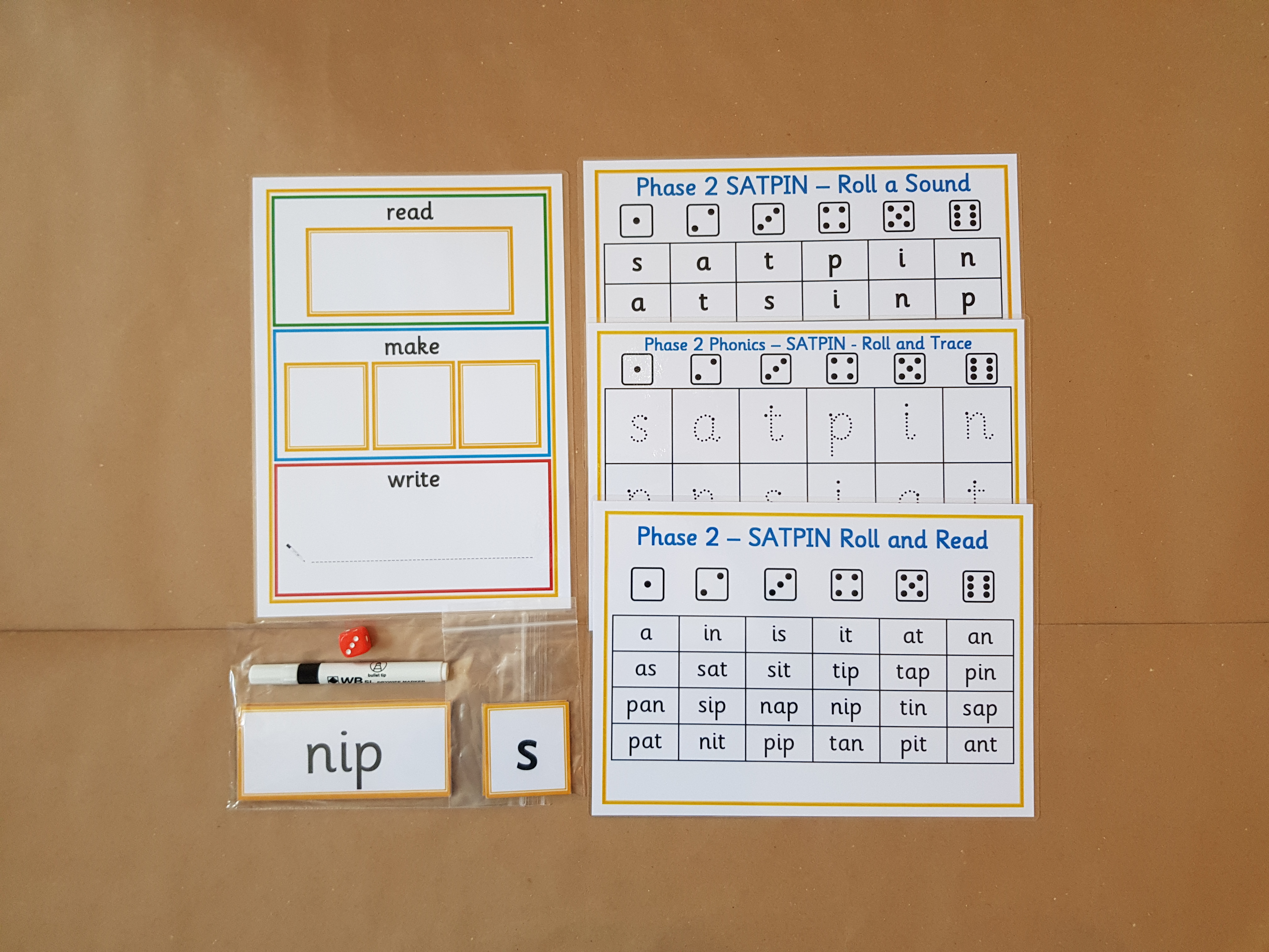 SATPIN Phase 2 Phonics Learning Bundle 