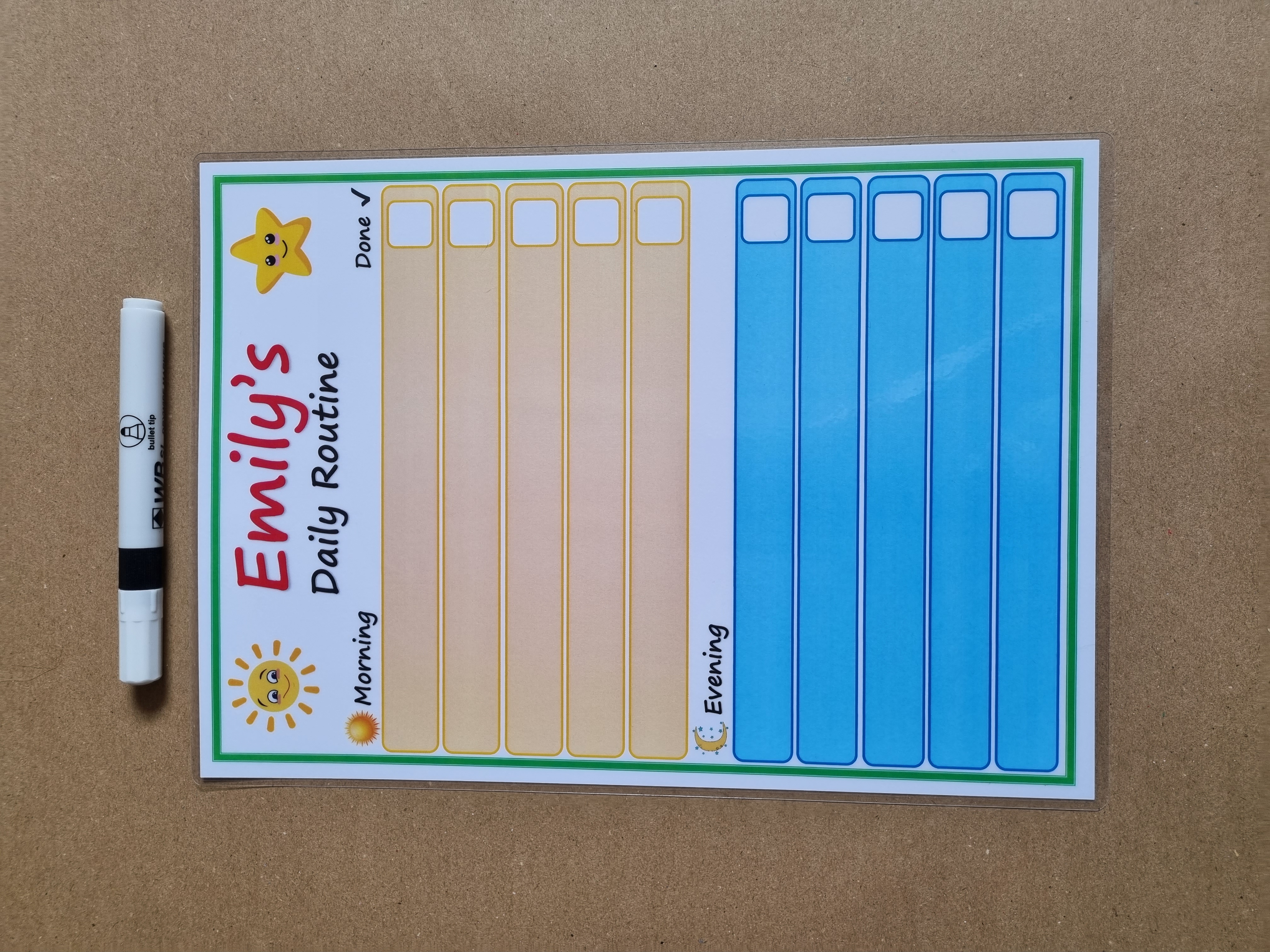 Blank Daily Routine Chart
