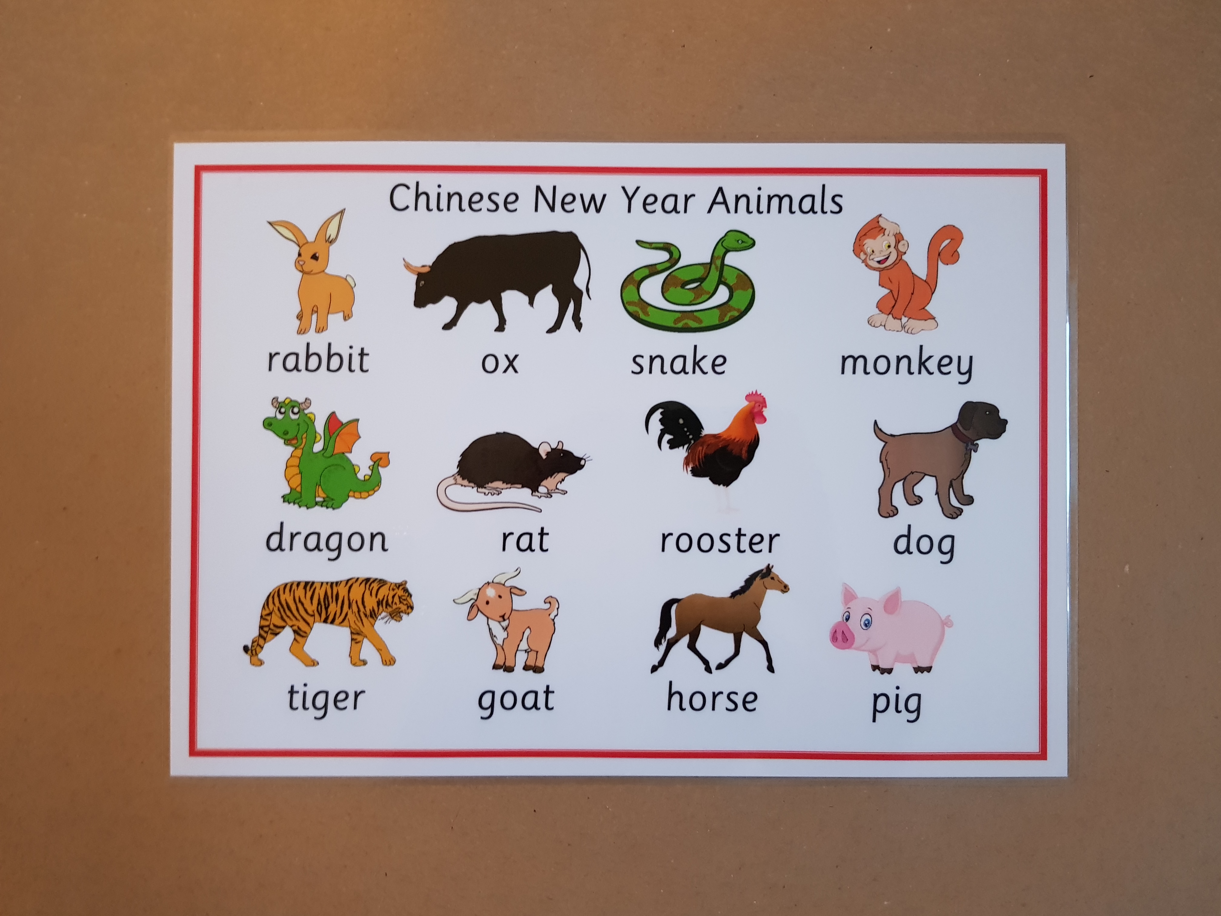 Chinese New Year Animals Poster 
