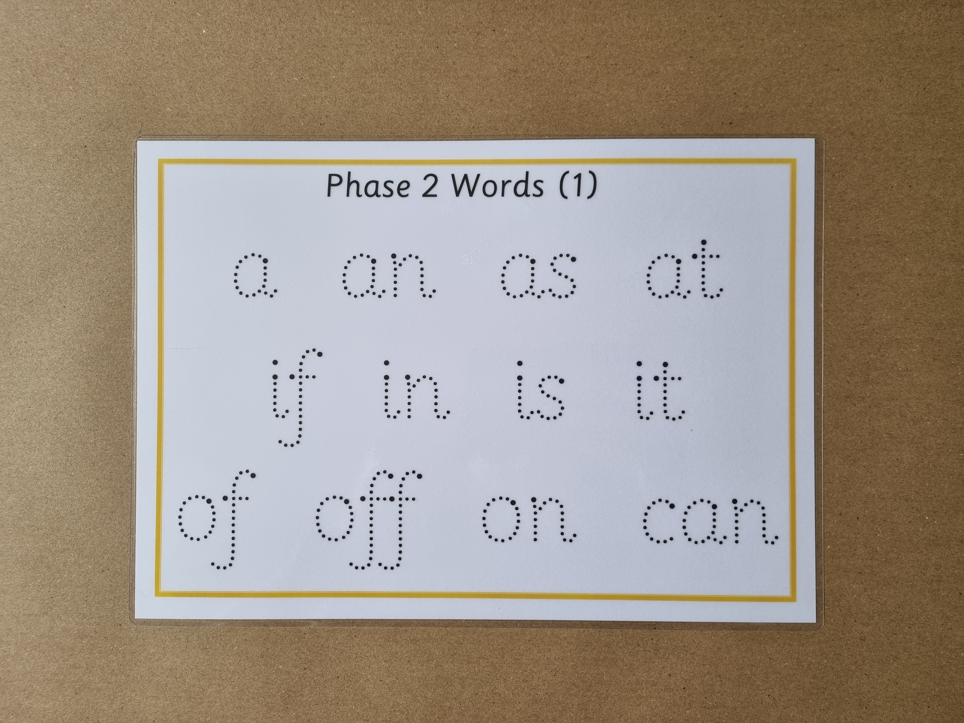 Phase 2 Tracing decodable and tricky words 