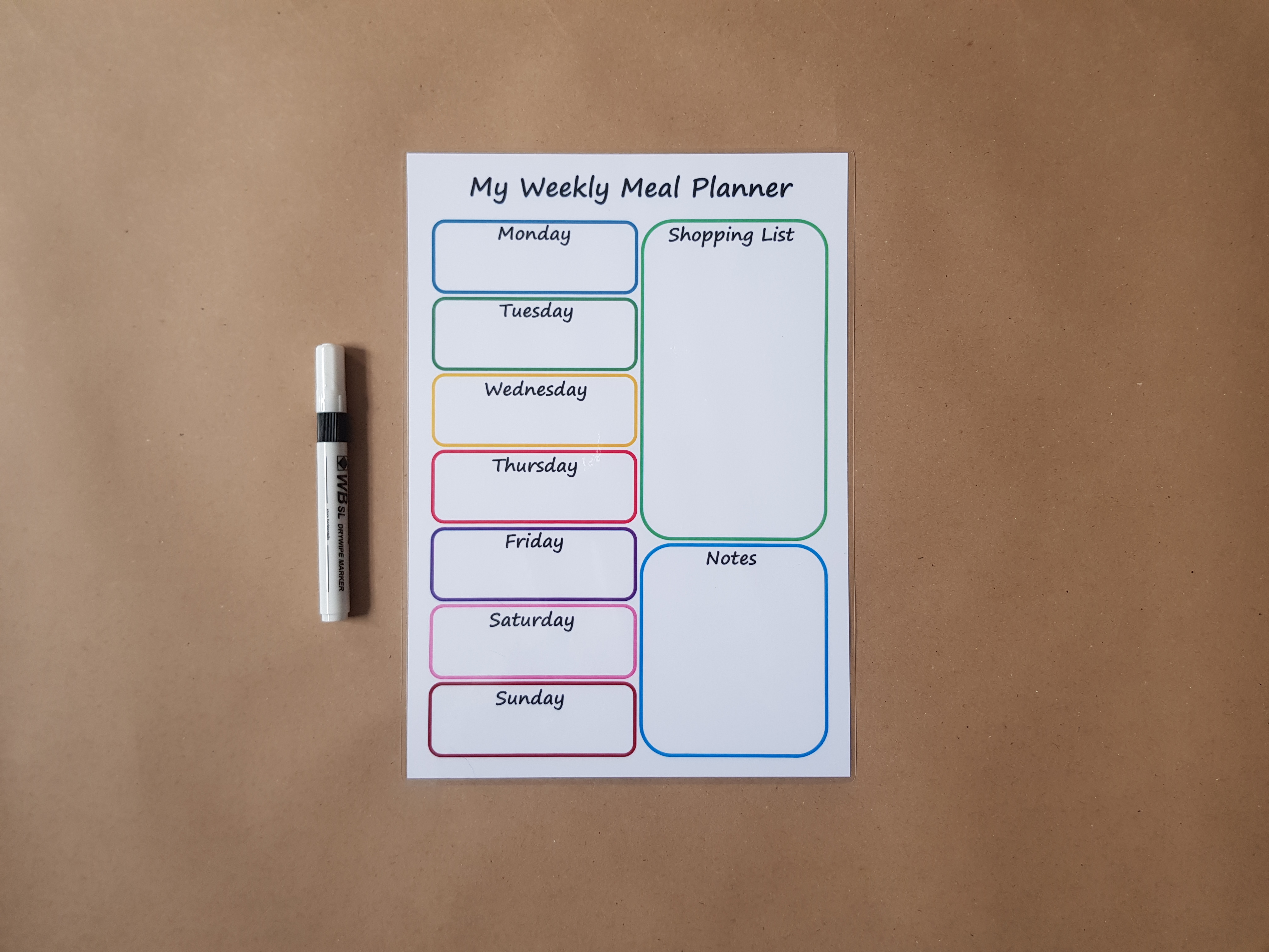 My Weekly Planner with Shopping List