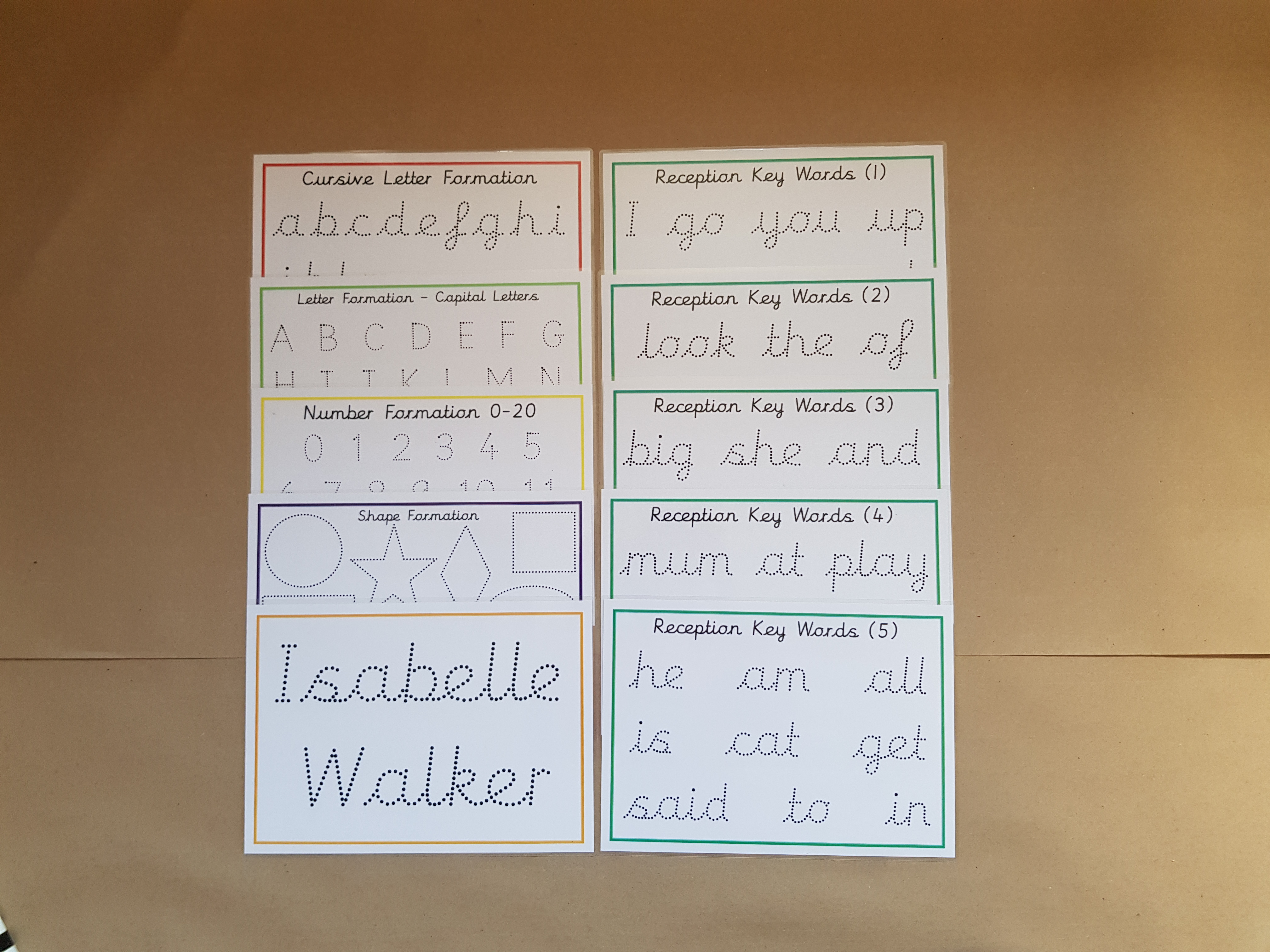 Reception Formation Bundle  - cursive font