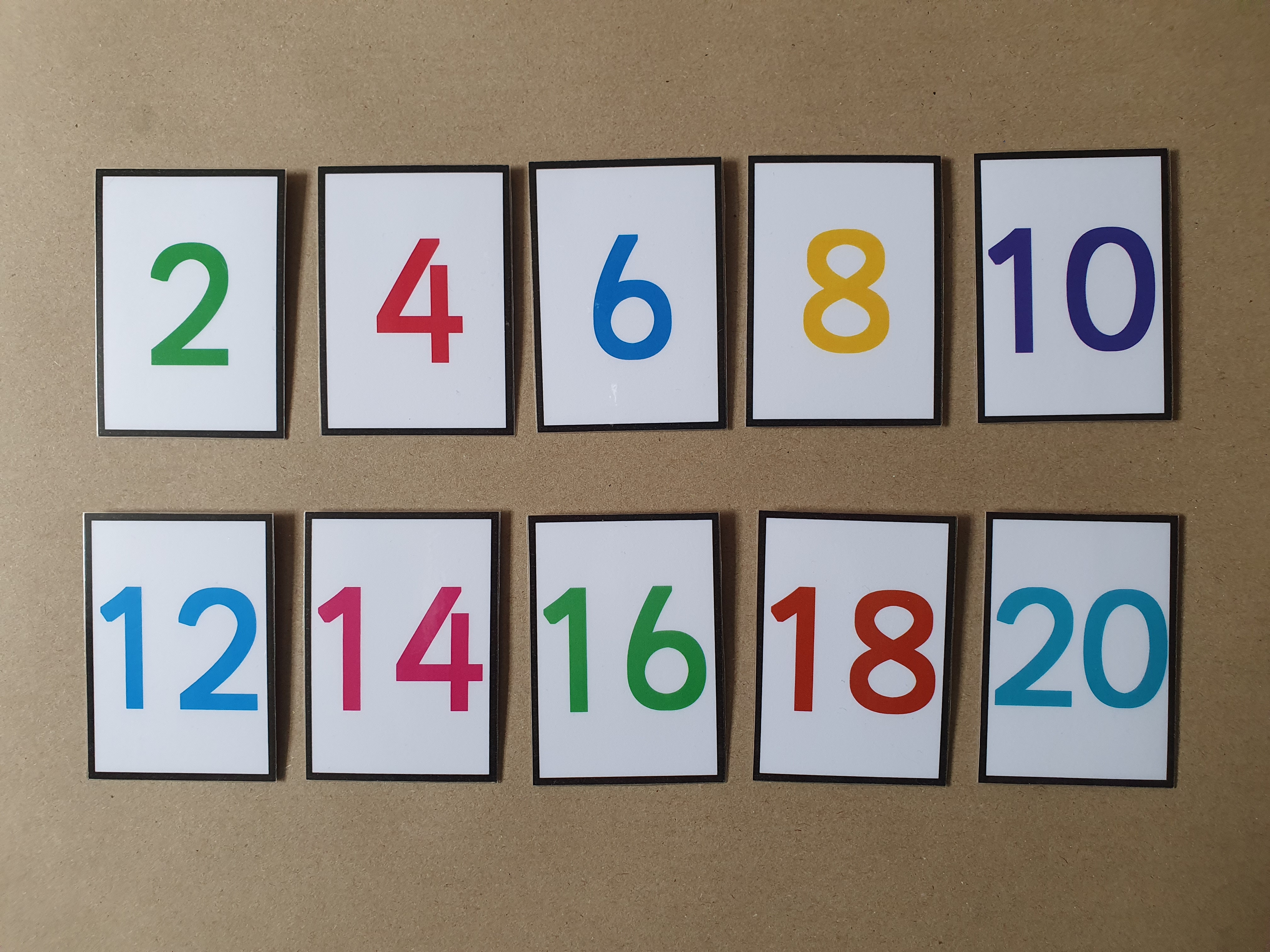 I can count in 2s - ordering game 