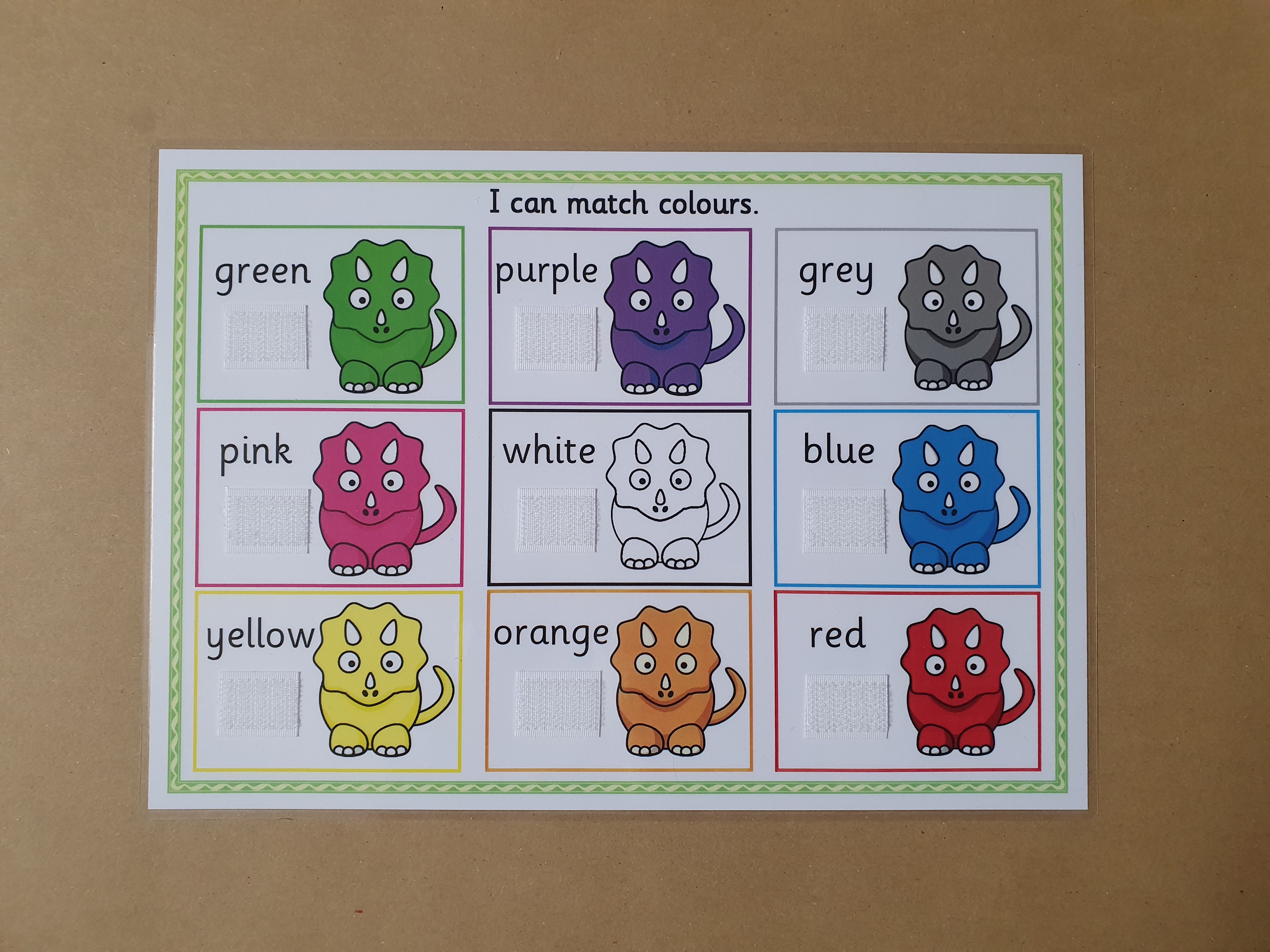 Colour Matching Game - Dinosaurs