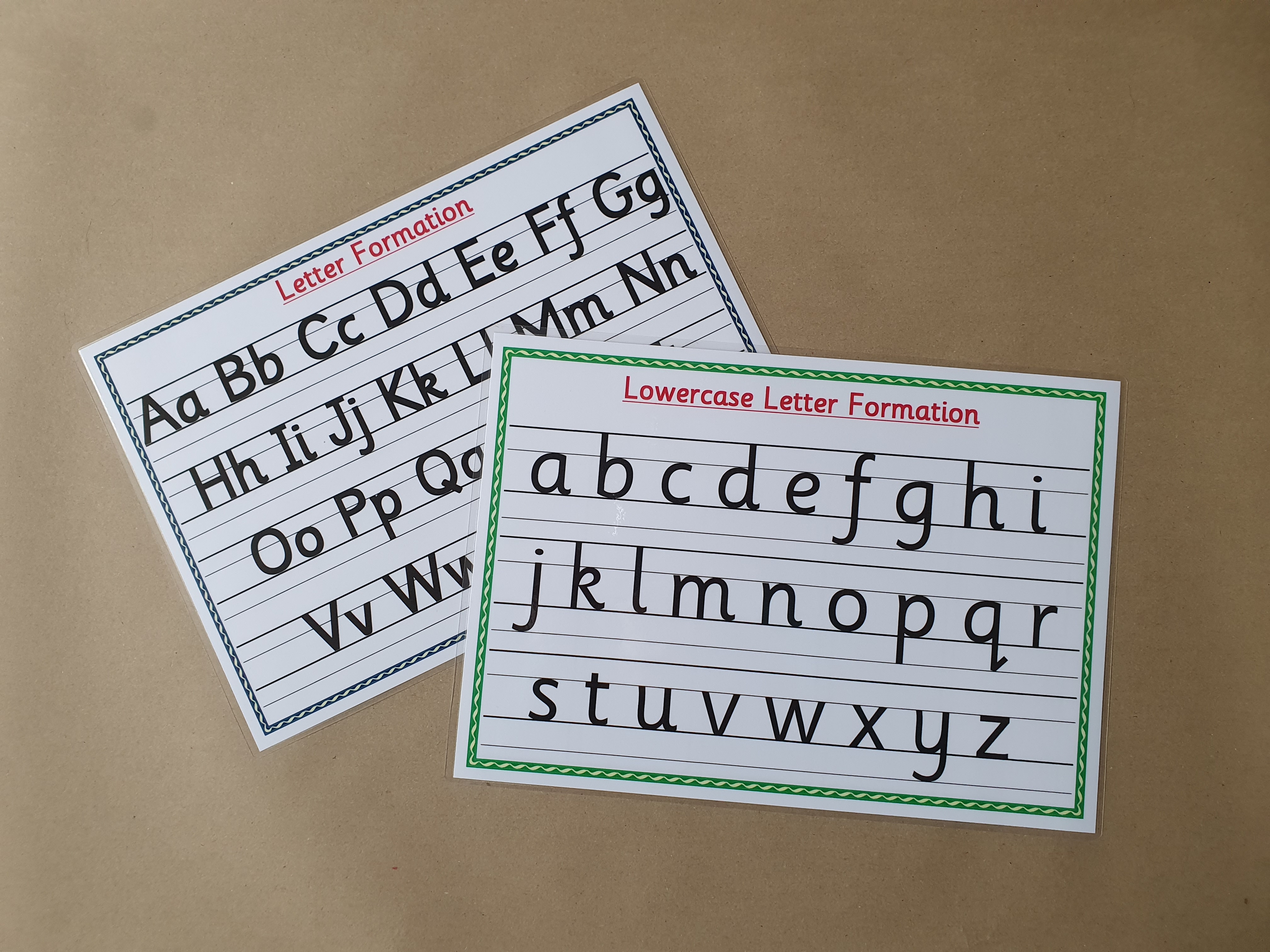 Letter formation poster - sassoon font