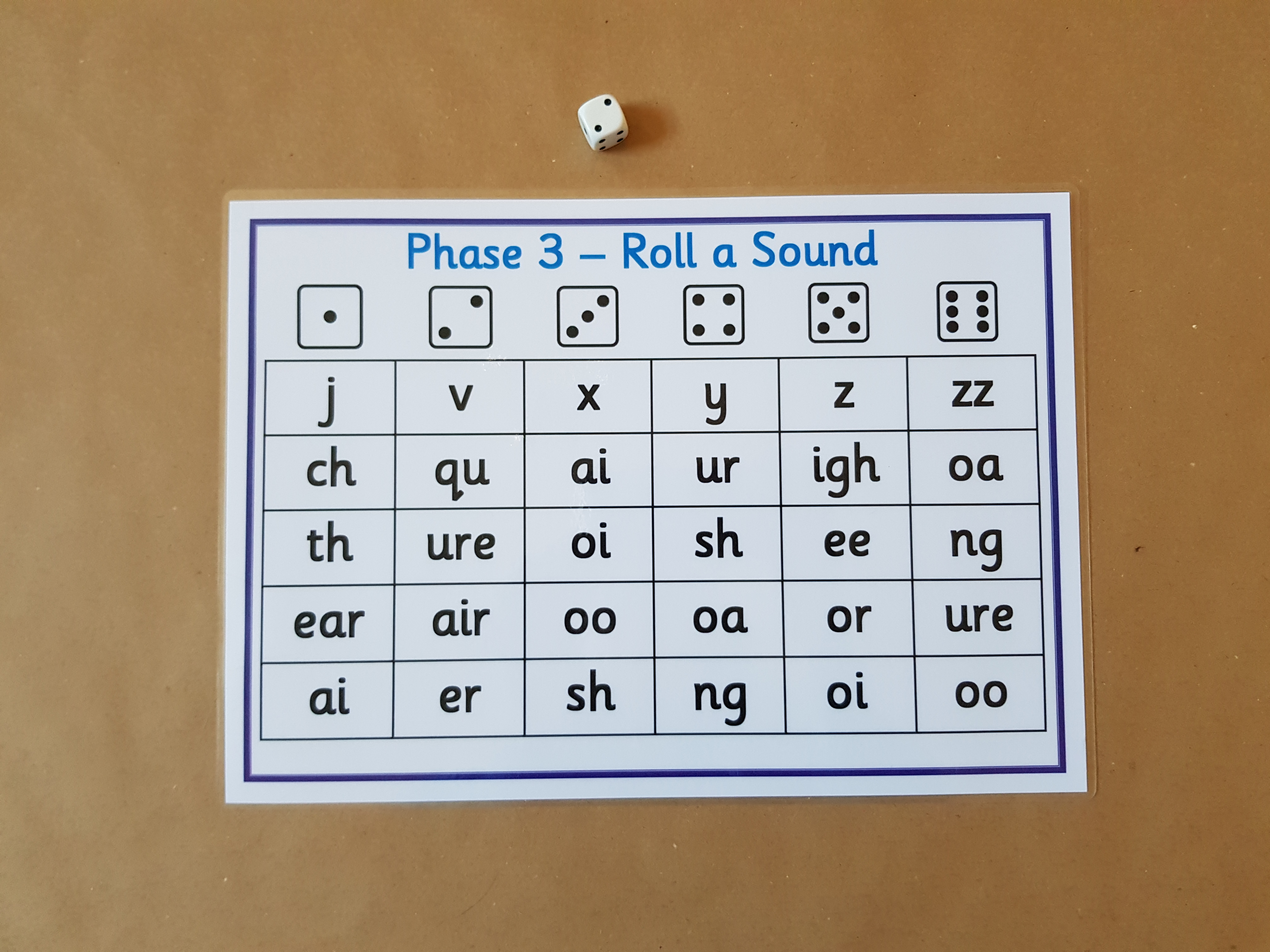 Phase 3 Roll a sound Game