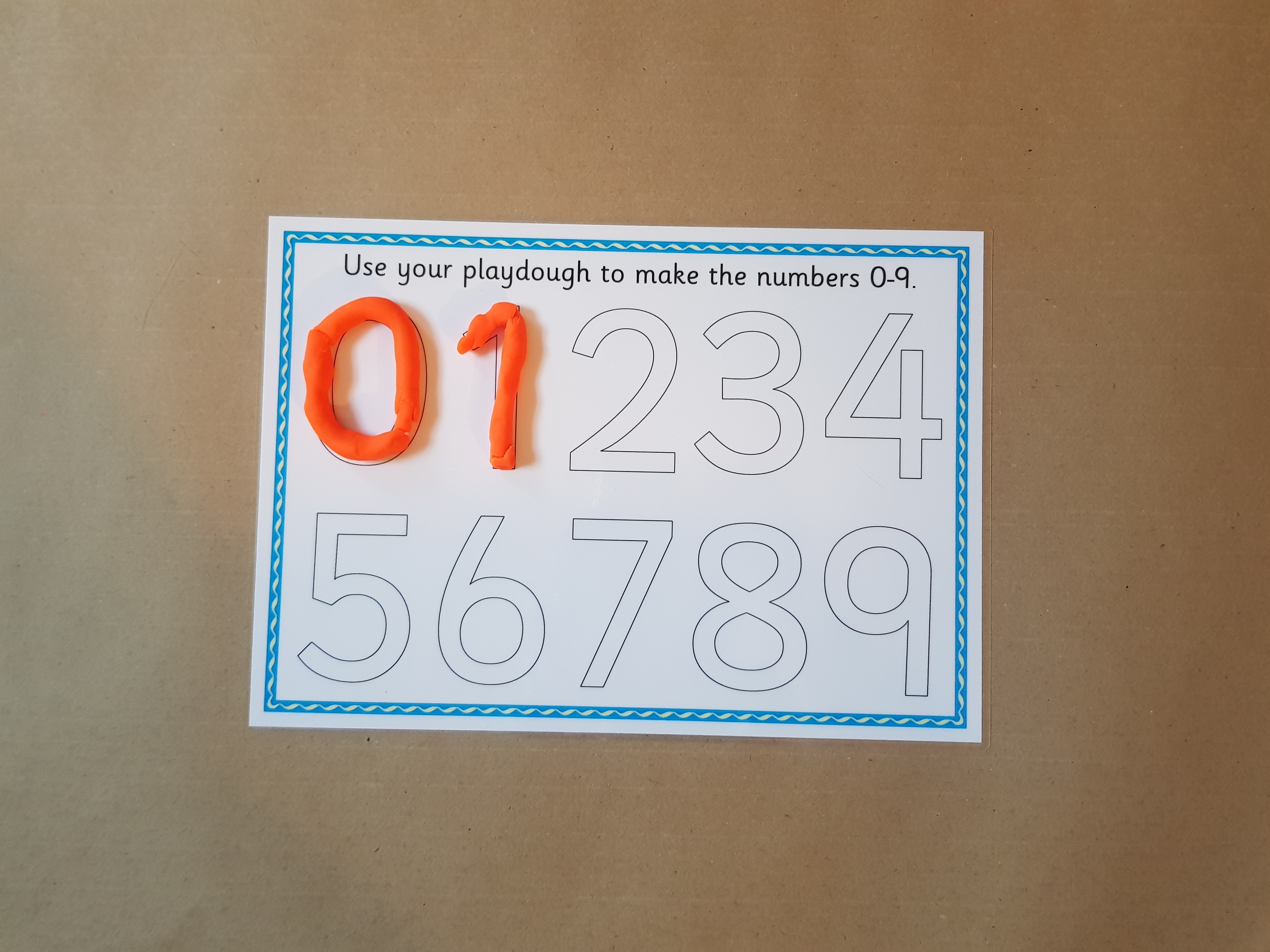 Playdough mats - alphabet letters, numbers and shapes
