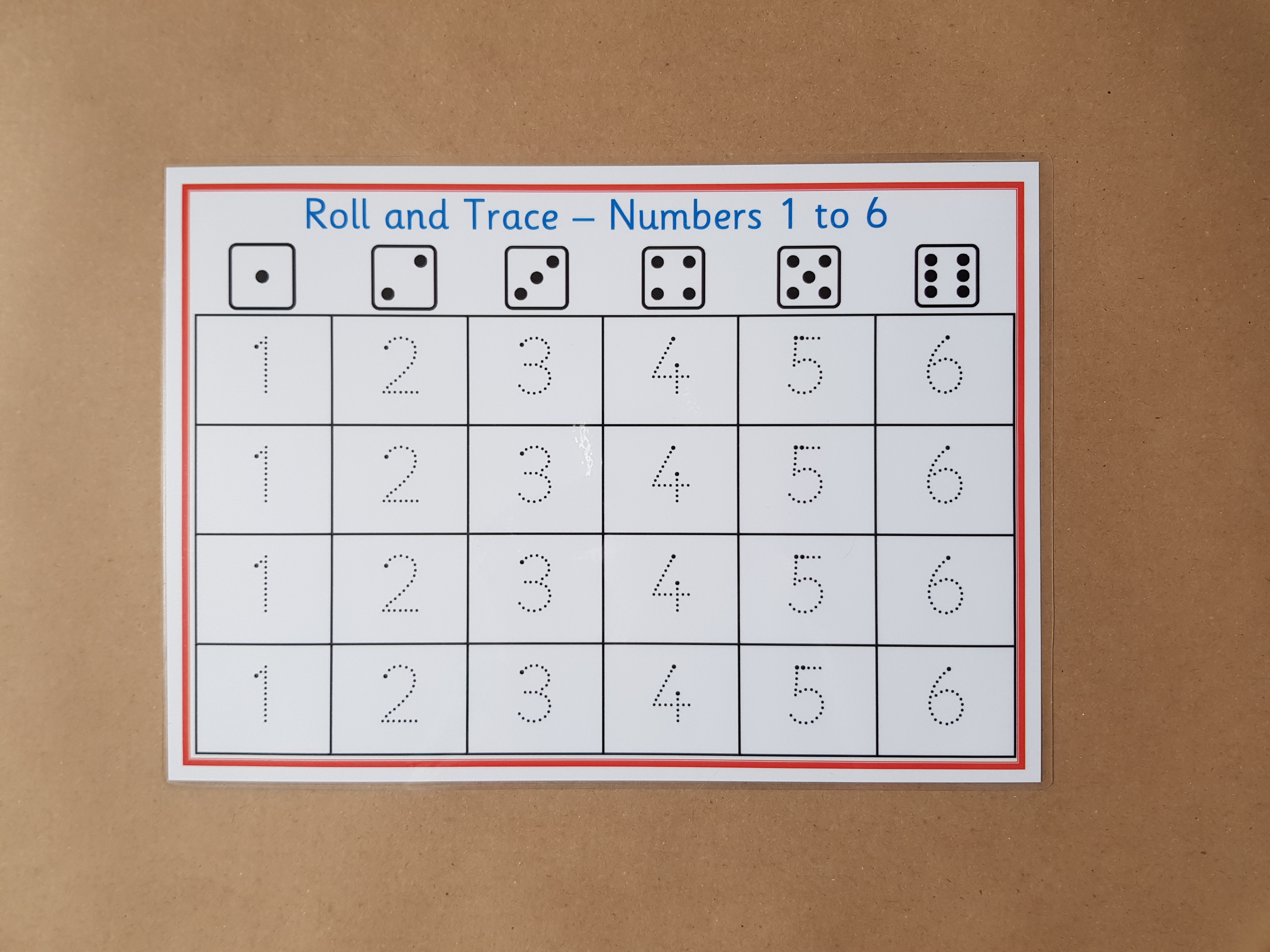 Roll and Trace Bundle - shapes, numbers and lower case letters