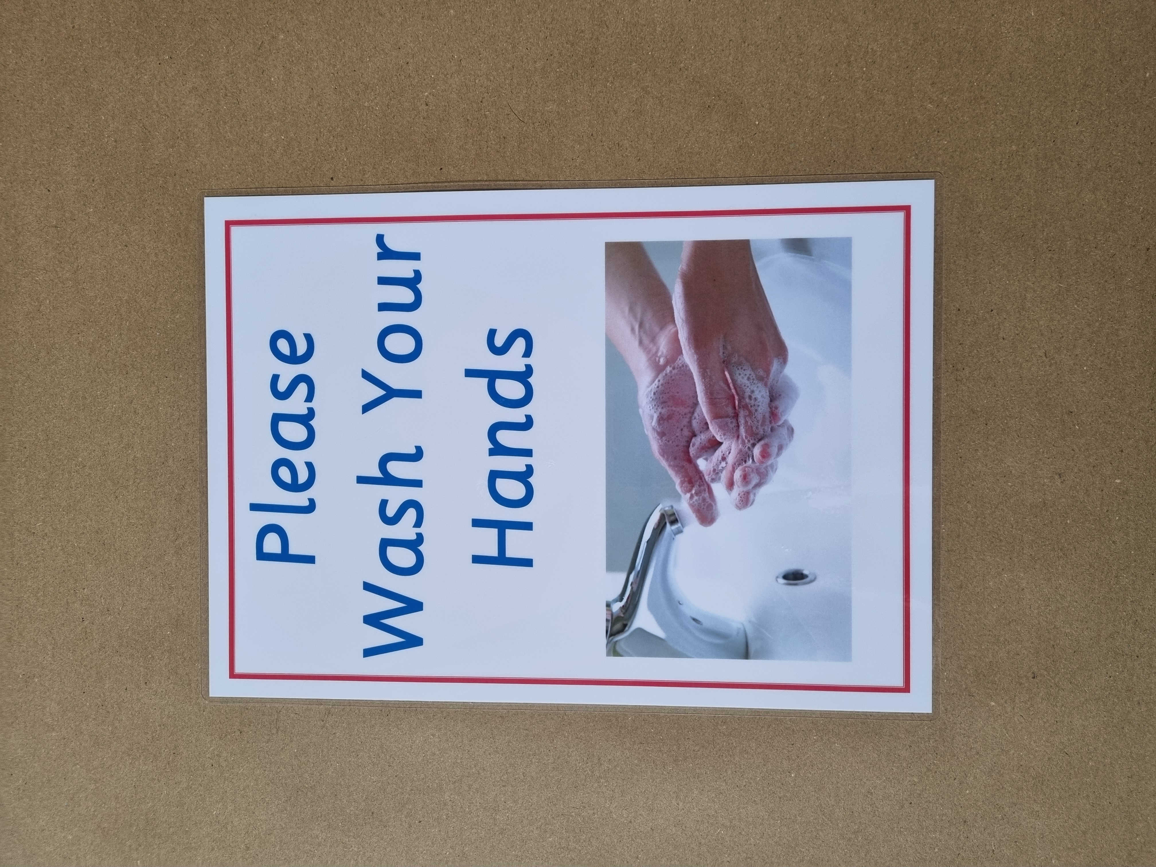 Please wash your hands poster 