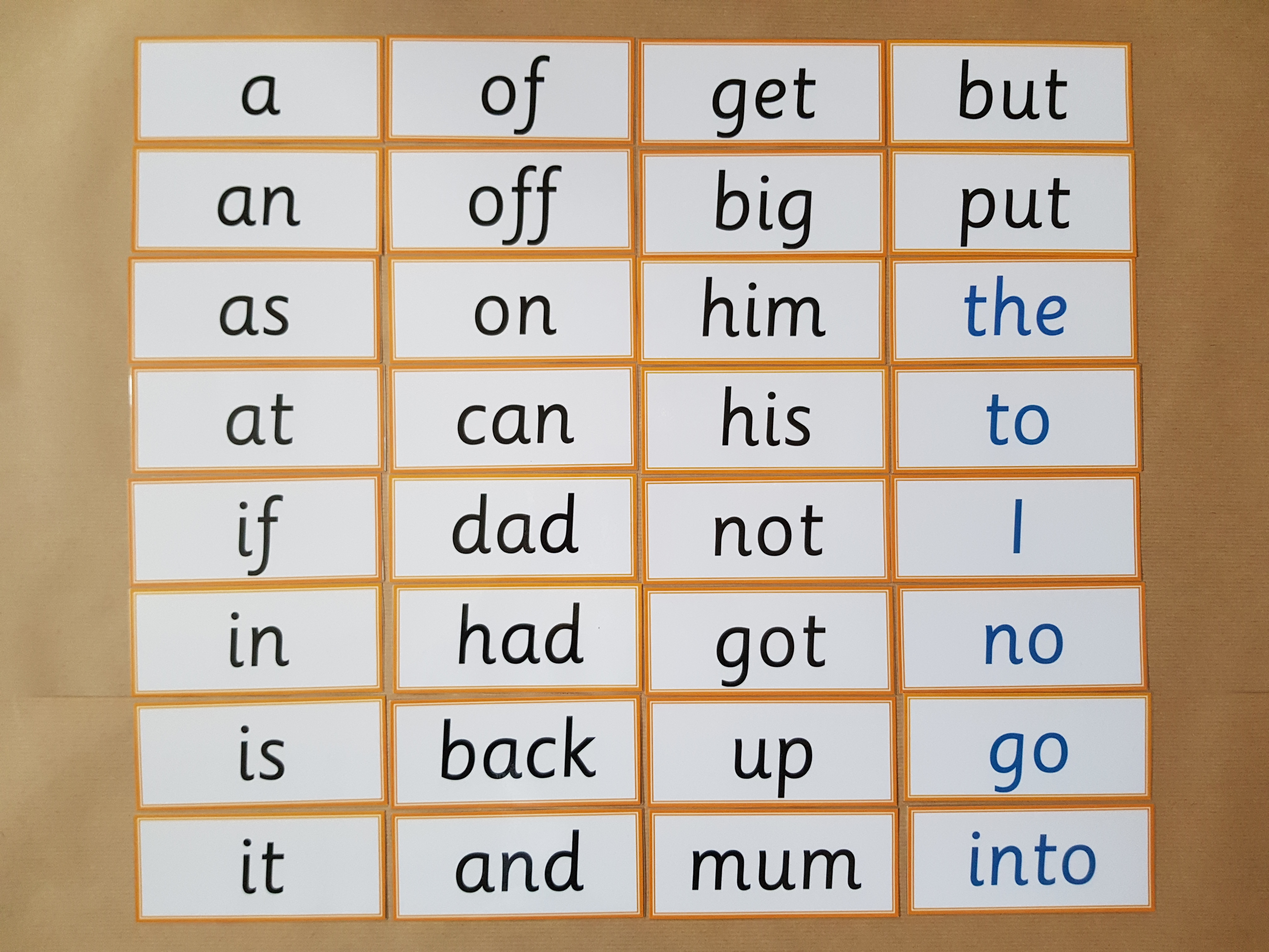 Phase 2 Words - Flash cards