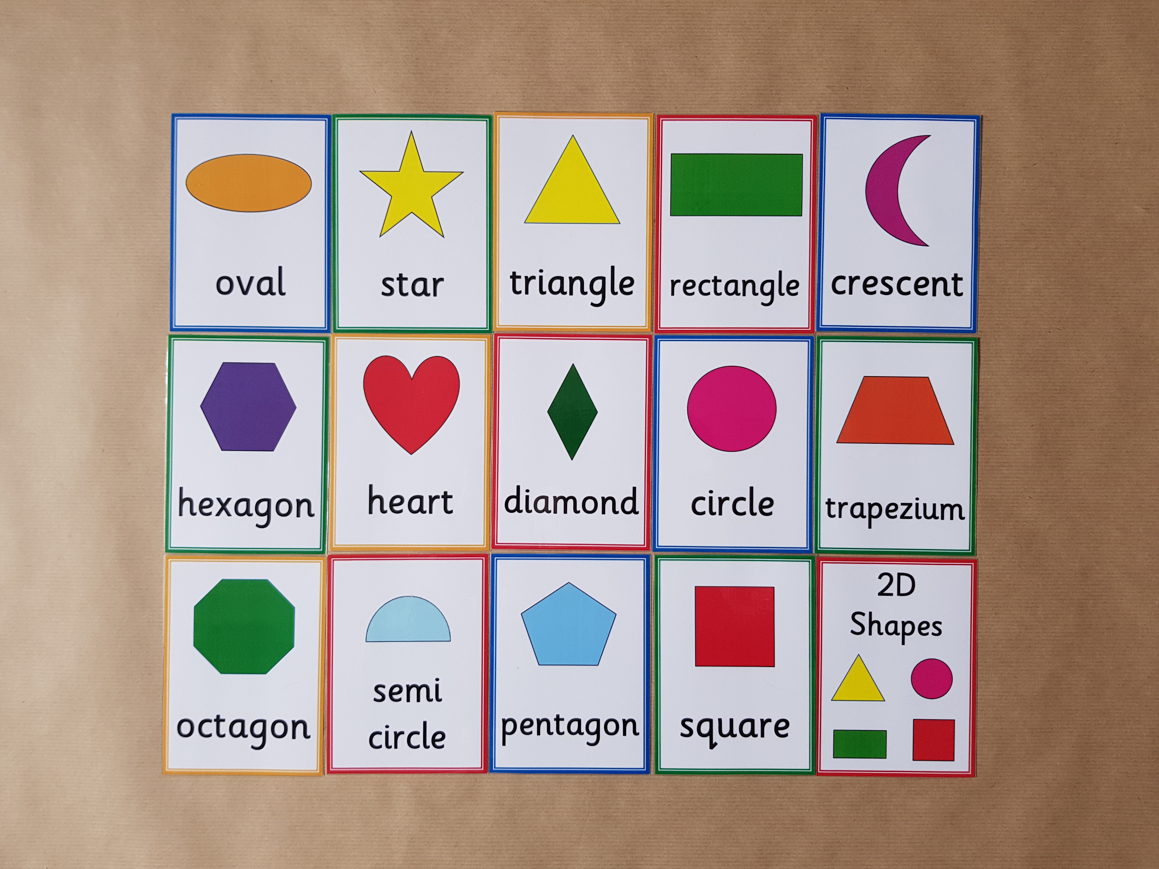 2D Shape Flashcards 