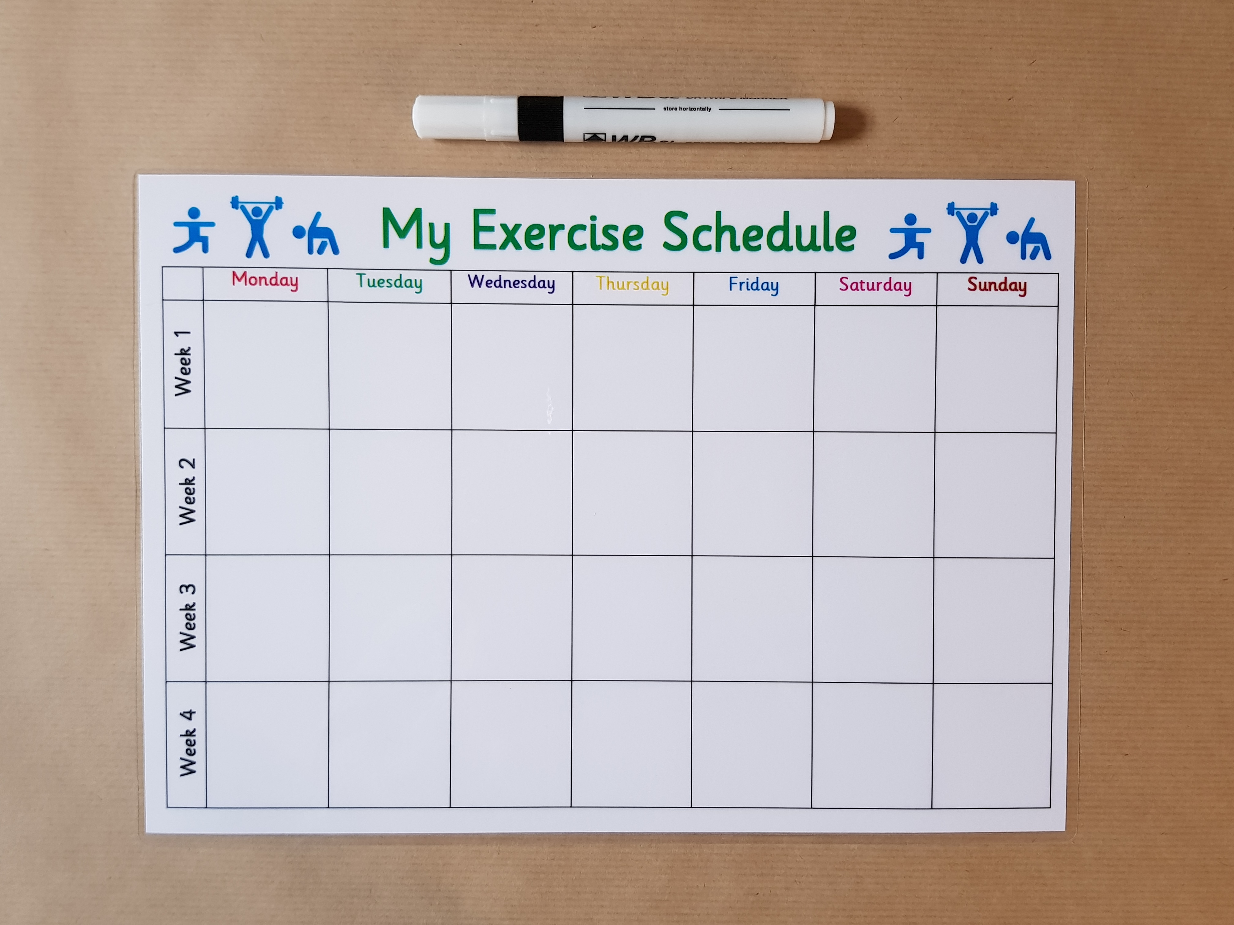 Weight loss, healthy living bundle, weekly meal planner, exercise schedule 
