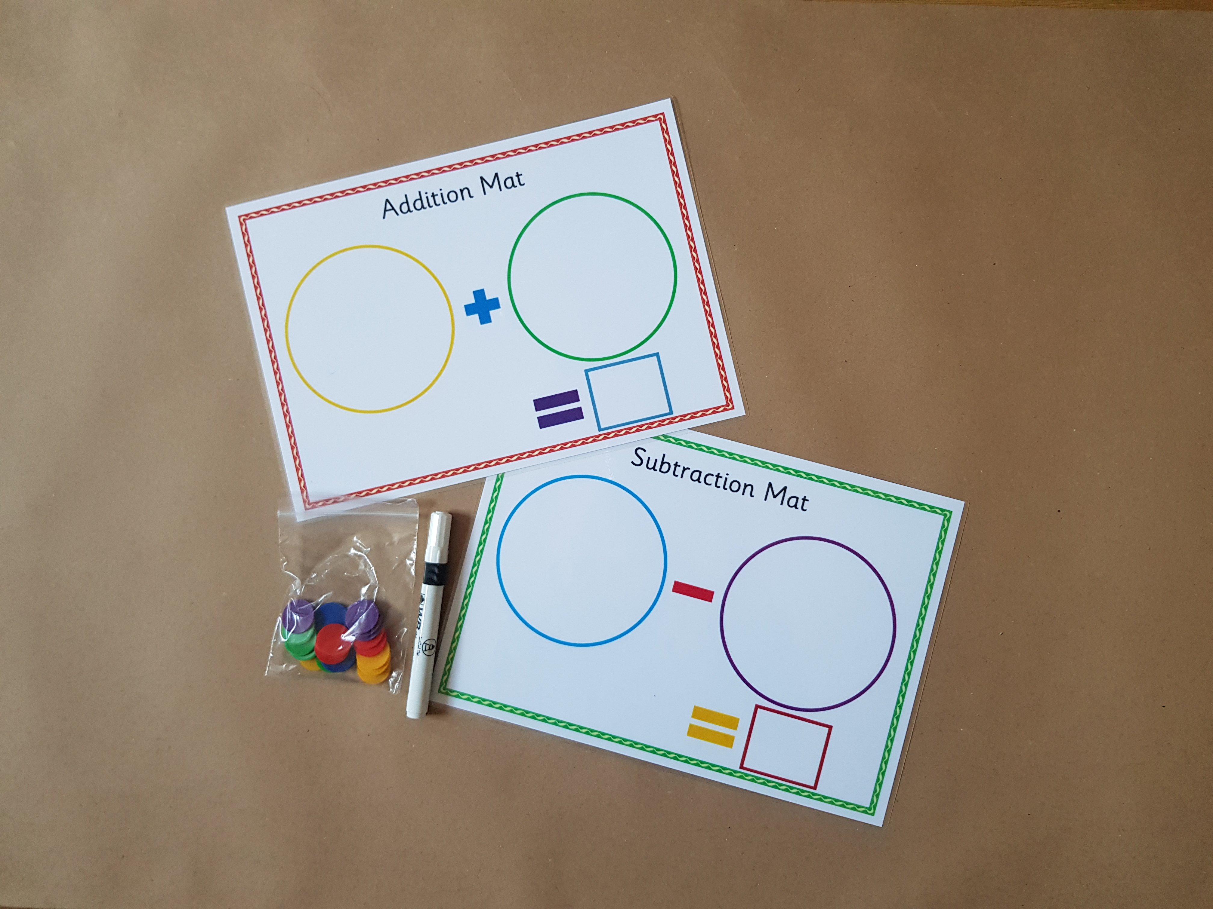 Addition and subtraction mats