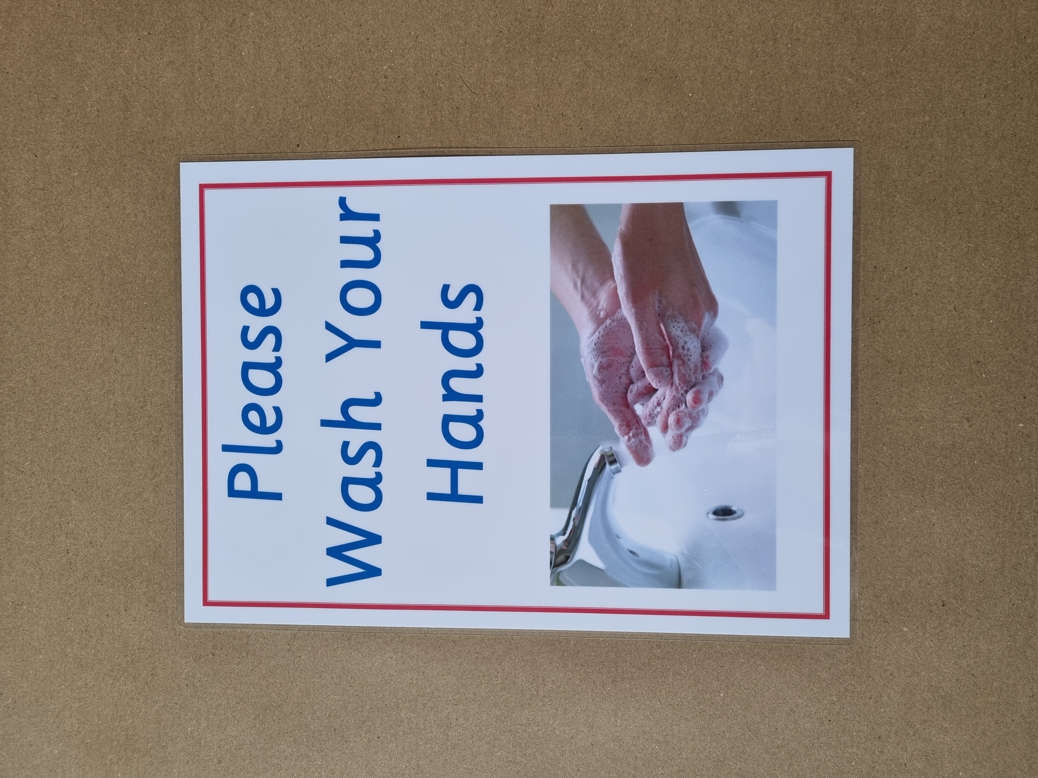 Please wash your hands poster 