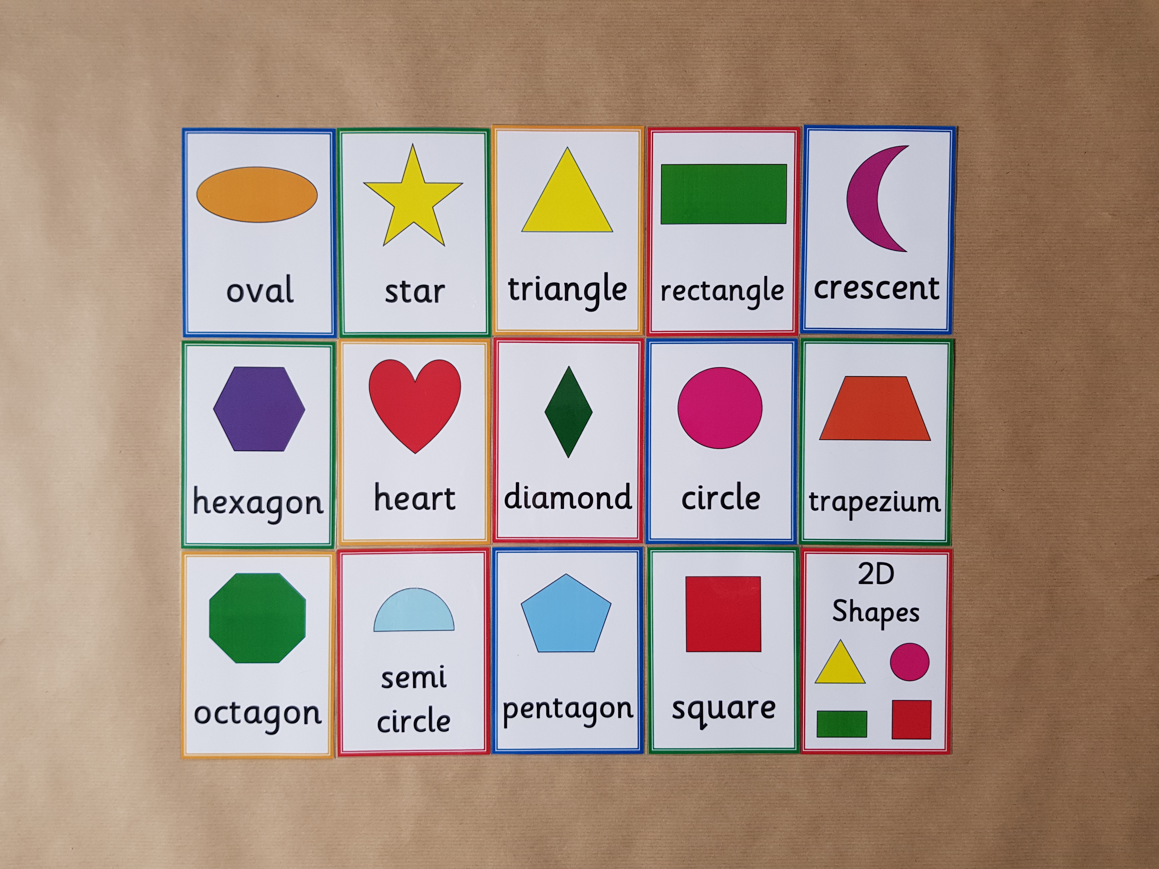 2D Shape Flashcards 