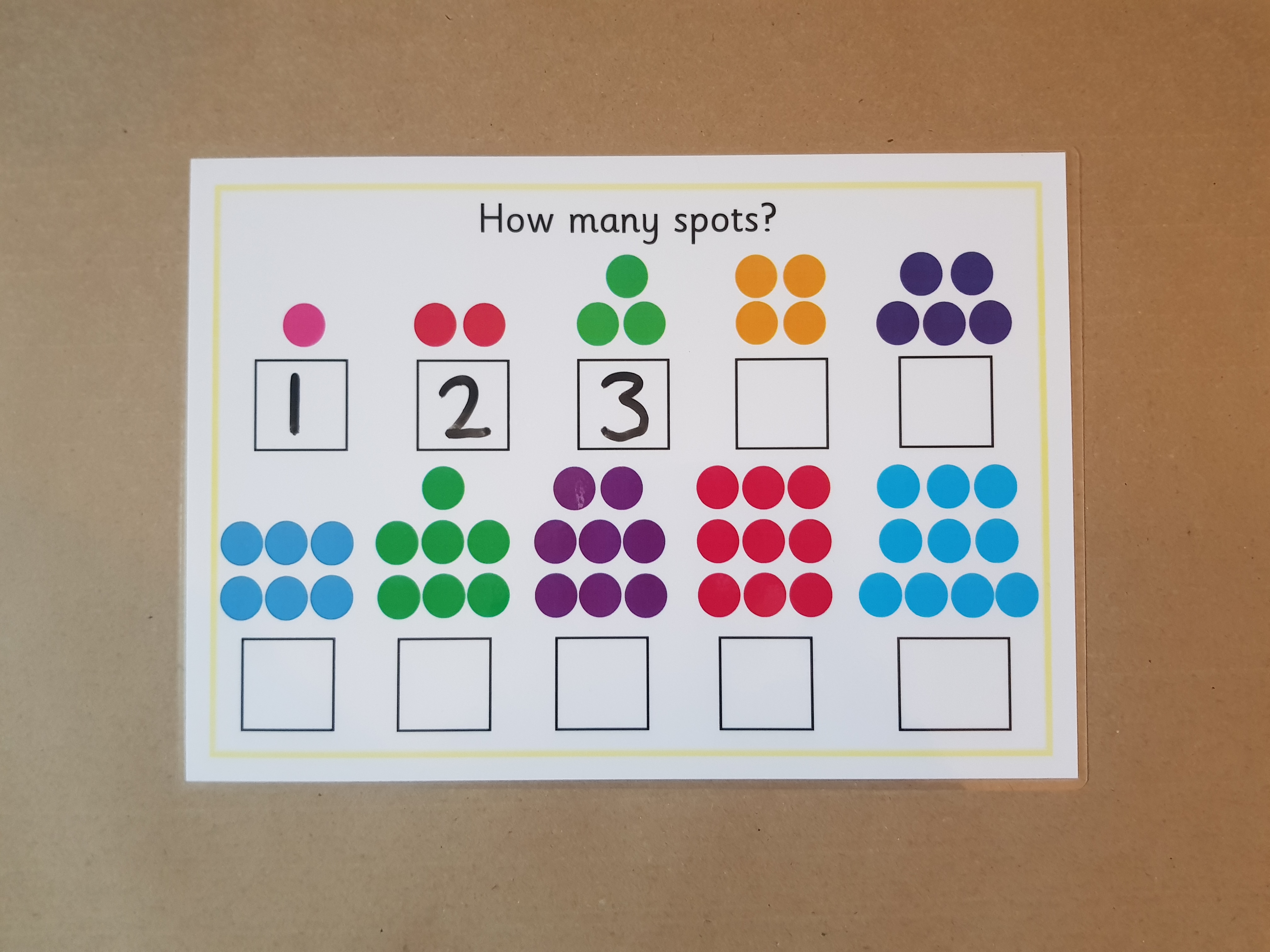 How Many Spots? Worksheet